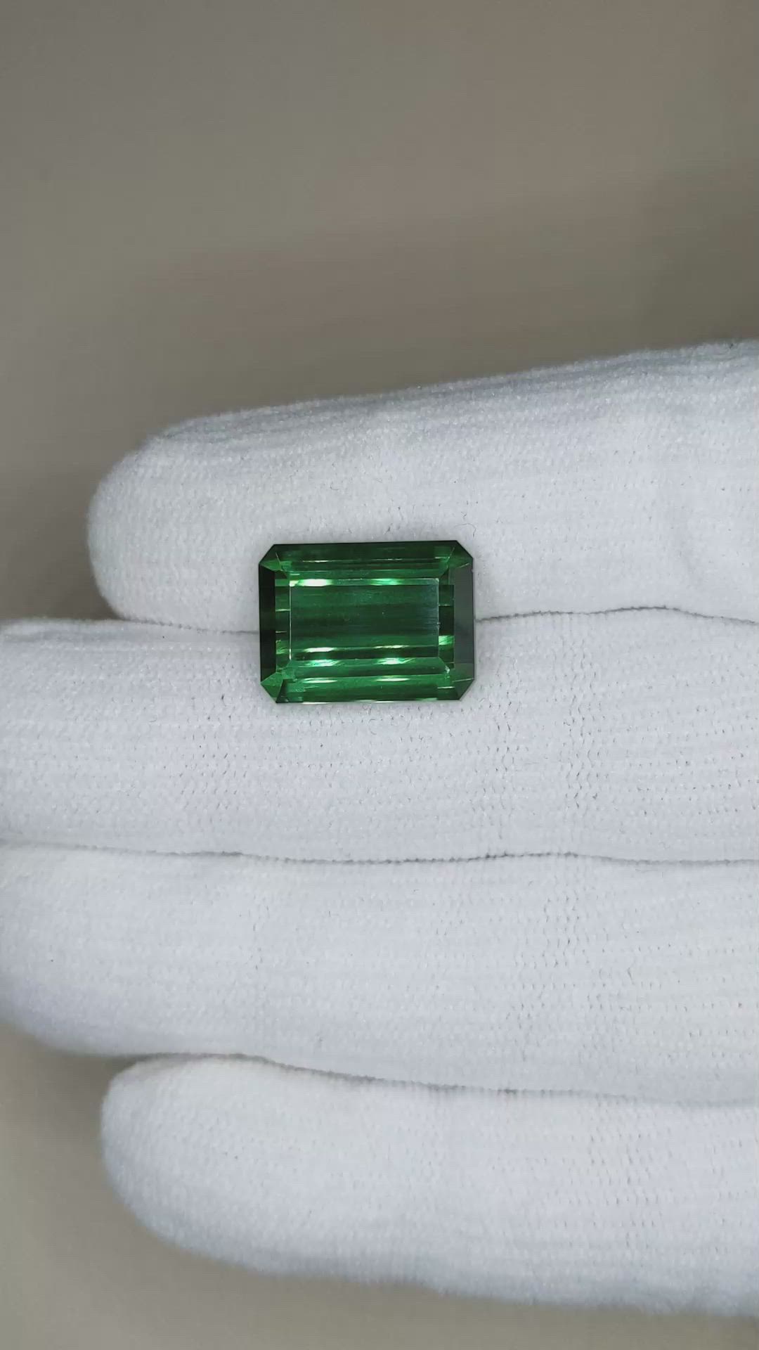 13.40 Ct. Green Tourmaline from Brazil Size Video
