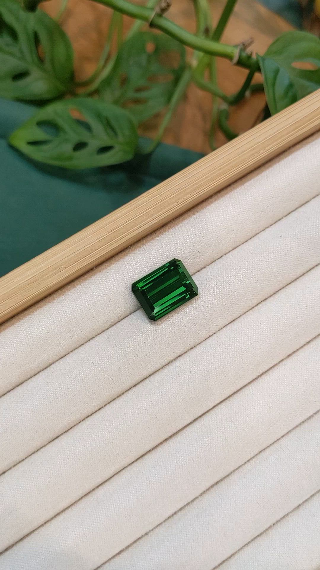13.40 Ct. Green Tourmaline from Brazil Size Video