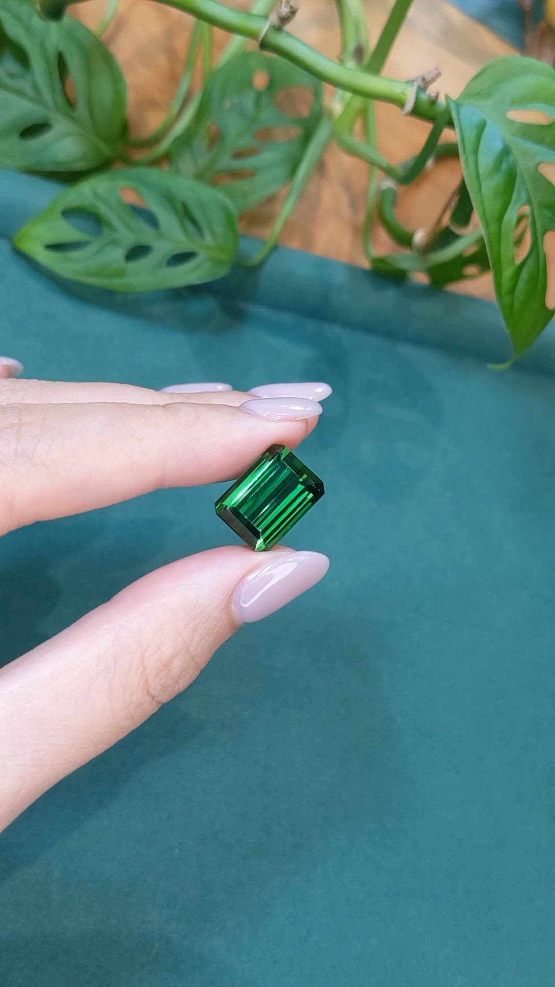 13.40 Ct. Green Tourmaline from Brazil Size Video