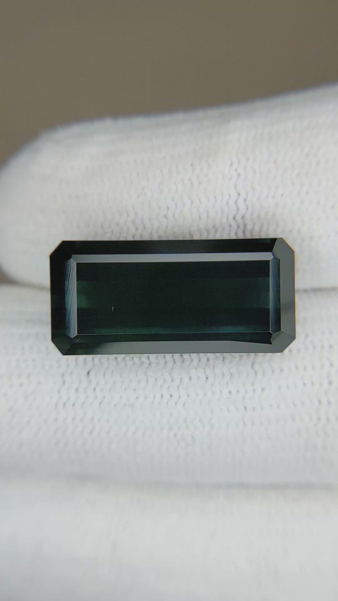 18.70 Ct. Greenish Blue Tourmaline from Brazil Size Video