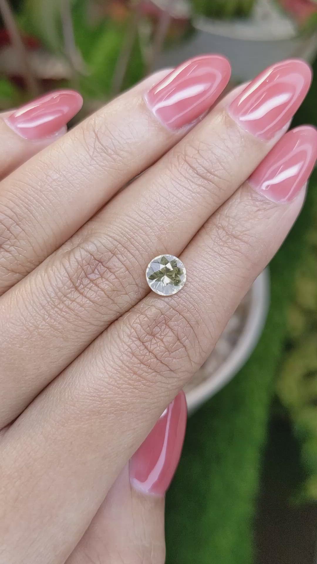 1.62 Ct. Greenish Yellow Zircon from Ceylon (Sri Lanka) Size Video