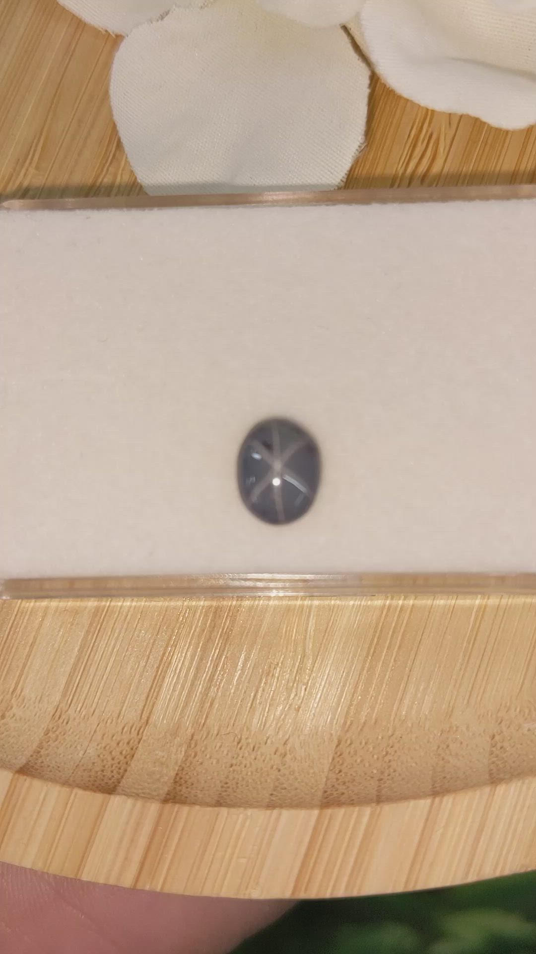 2.10 Ct. Greyish Blue Cabochon Spinel from Ceylon (Sri Lanka) Size Video