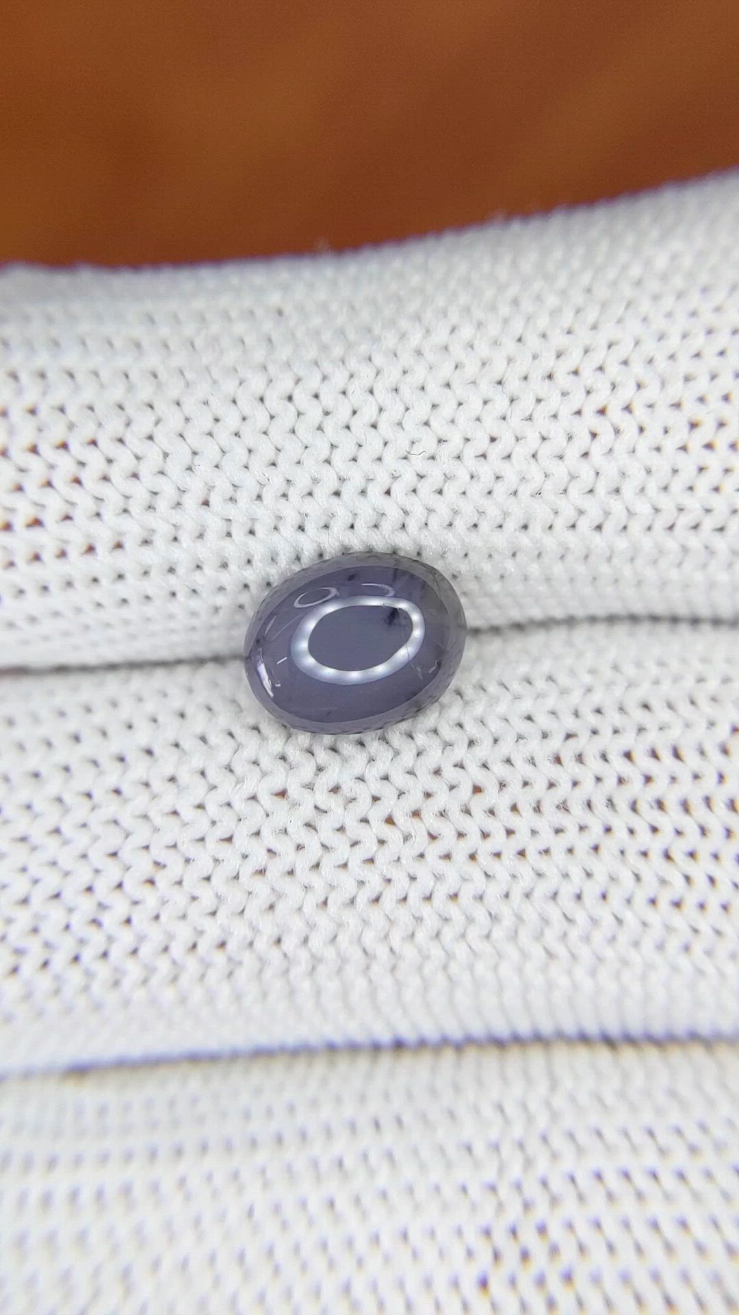 2.10 Ct. Greyish Blue Cabochon Spinel from Ceylon (Sri Lanka) Size Video