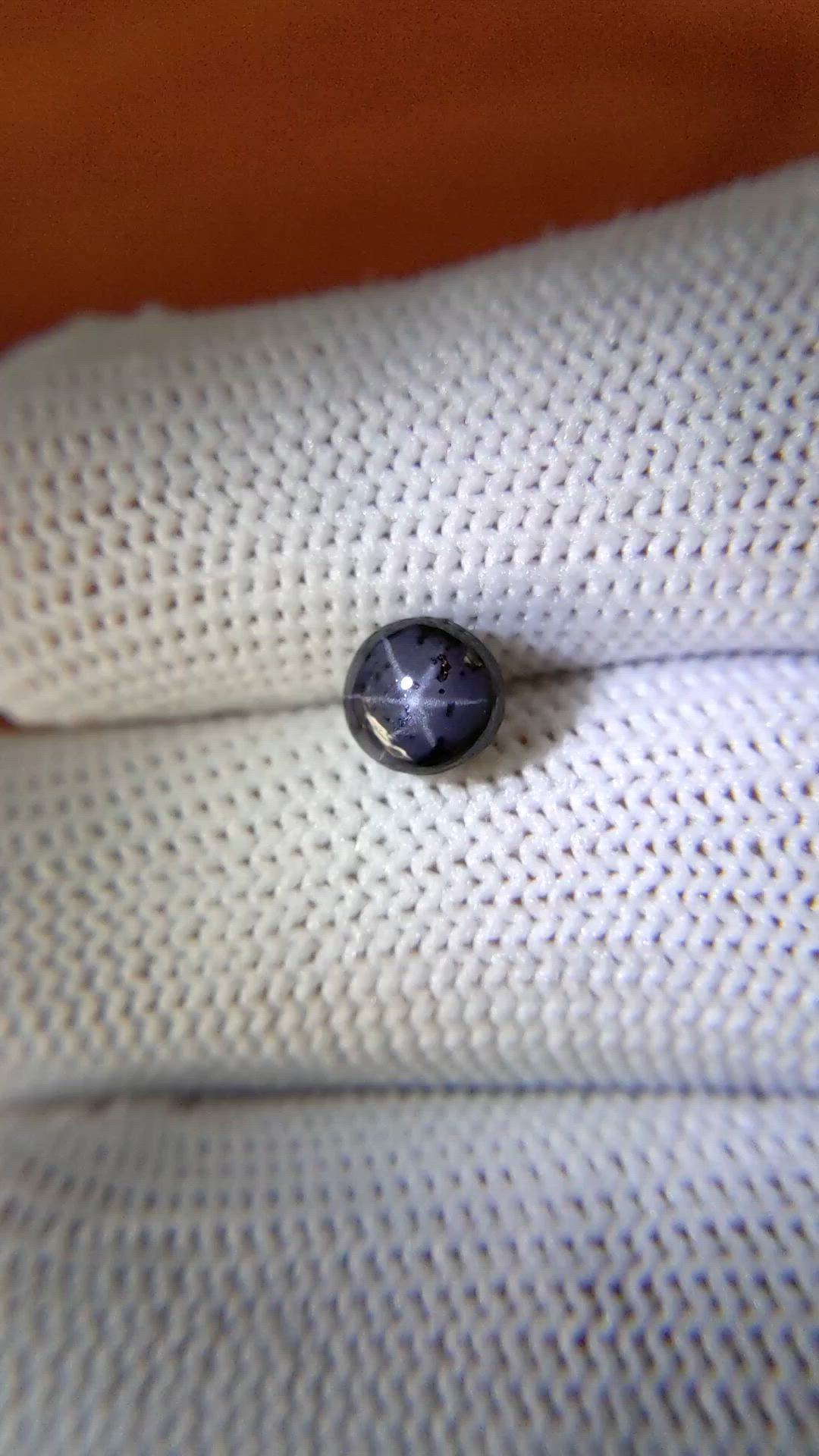 1.52 Ct. Greyish Violet Cabochon Spinel from Ceylon (Sri Lanka) Size Video