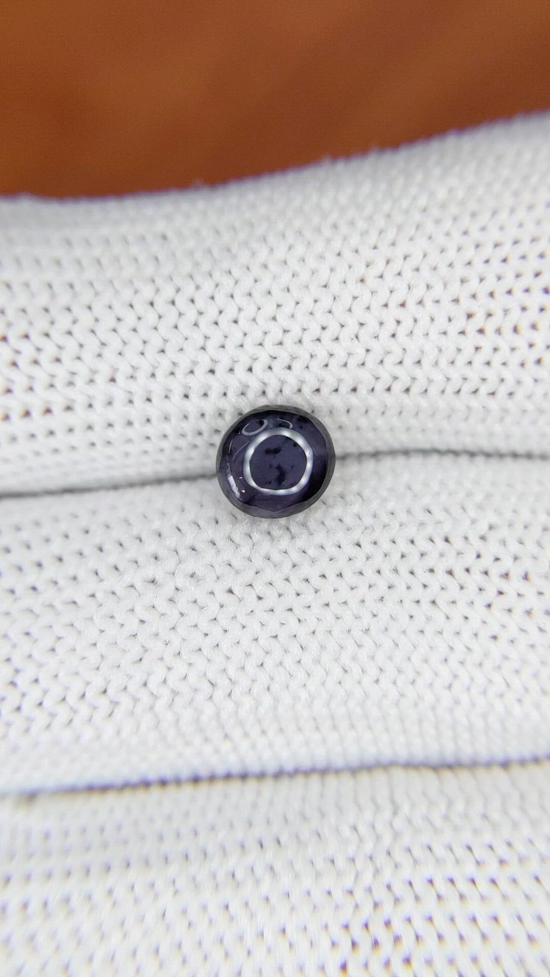 1.52 Ct. Greyish Violet Cabochon Spinel from Ceylon (Sri Lanka) Size Video