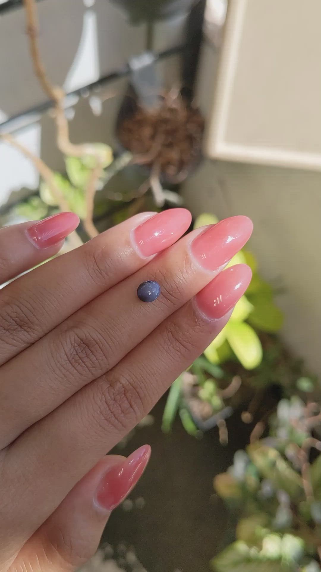 1.32 Ct. Bluish Purple Cabochon Spinel from Ceylon (Sri Lanka) Size Video