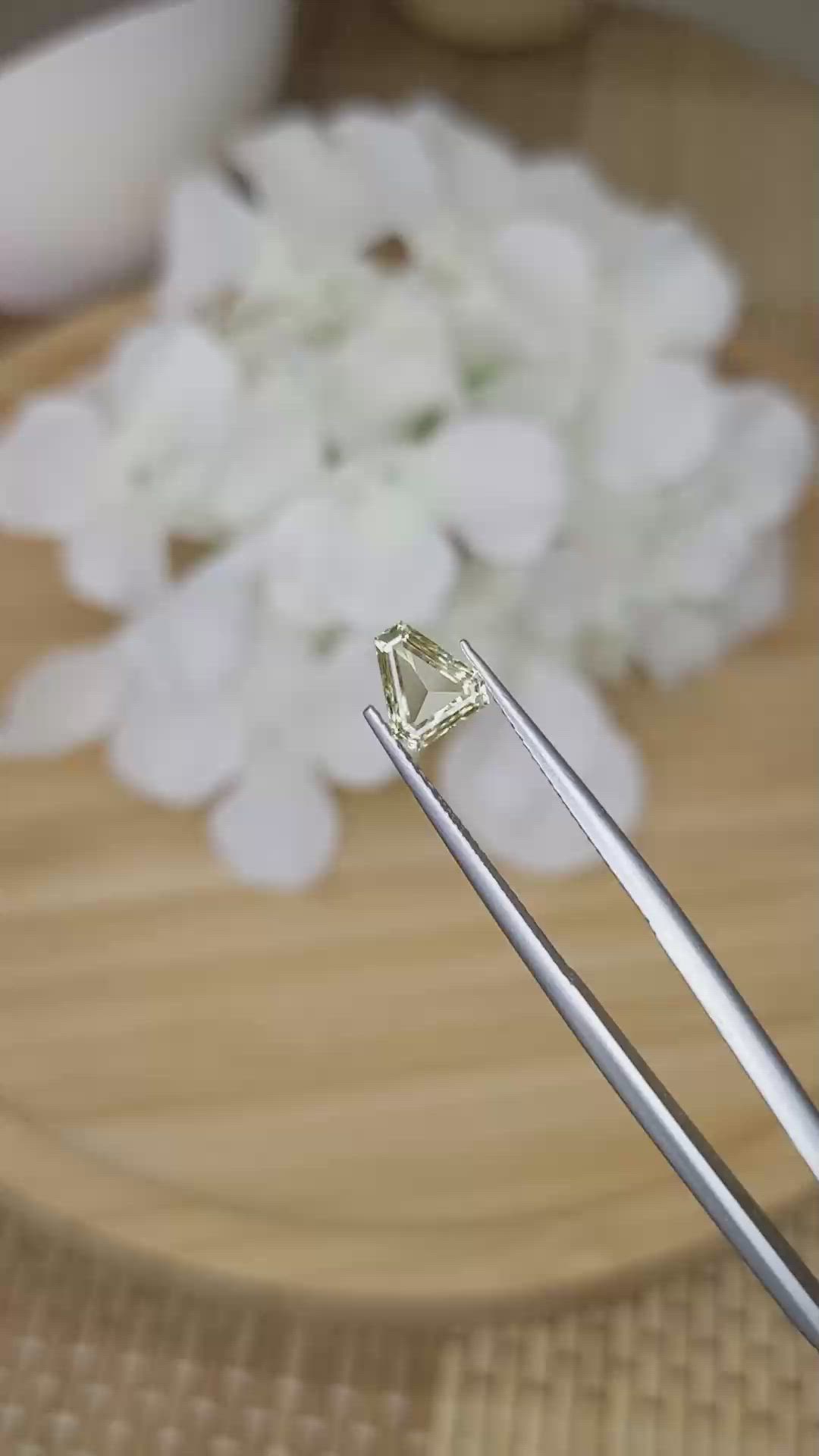 0.99 Ct. Yellow Chrysoberyl from Ceylon (Sri Lanka) Size Video