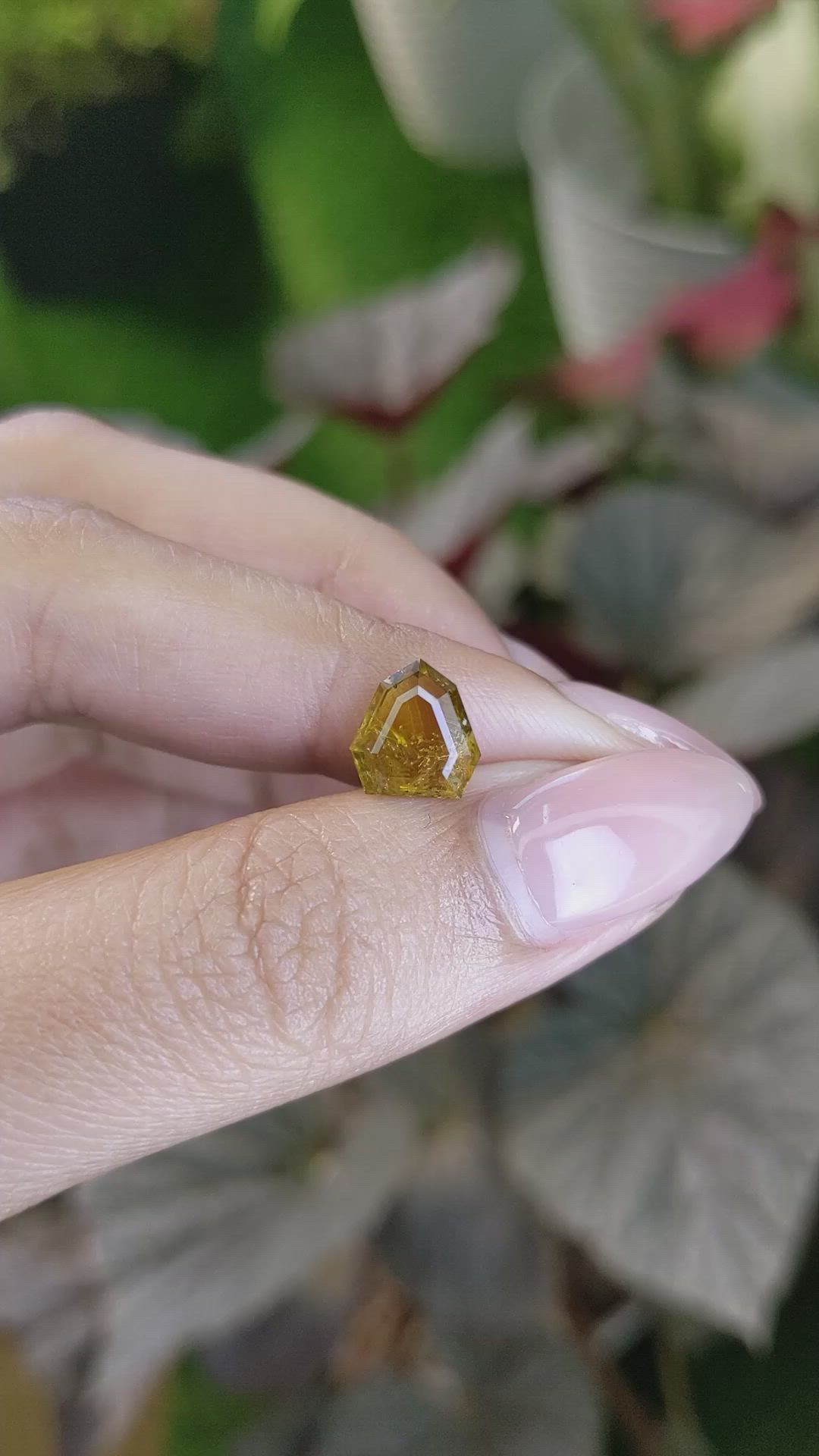 2.13 Ct. Orangish Brown Tourmaline from Ceylon (Sri Lanka) Size Video