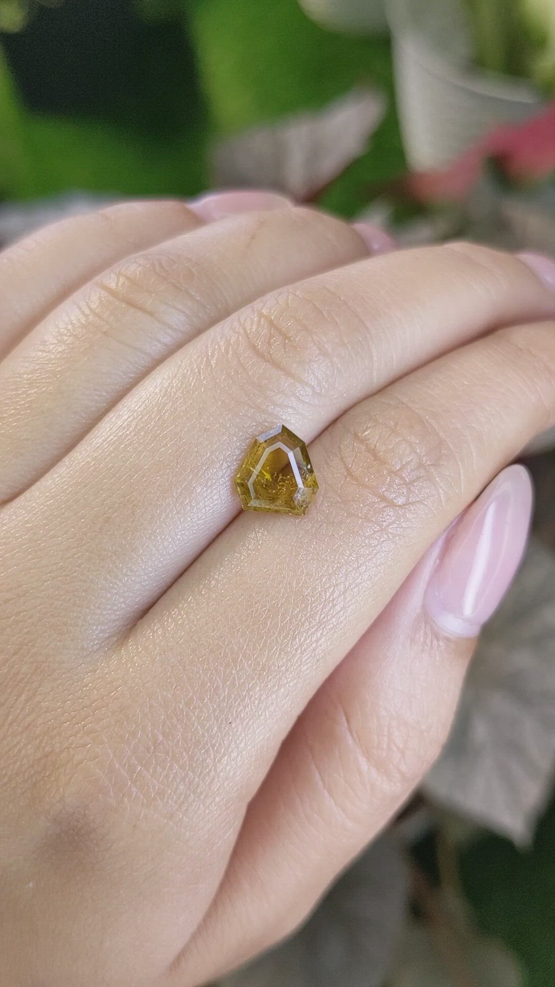 2.13 Ct. Orangish Brown Tourmaline from Ceylon (Sri Lanka) Size Video