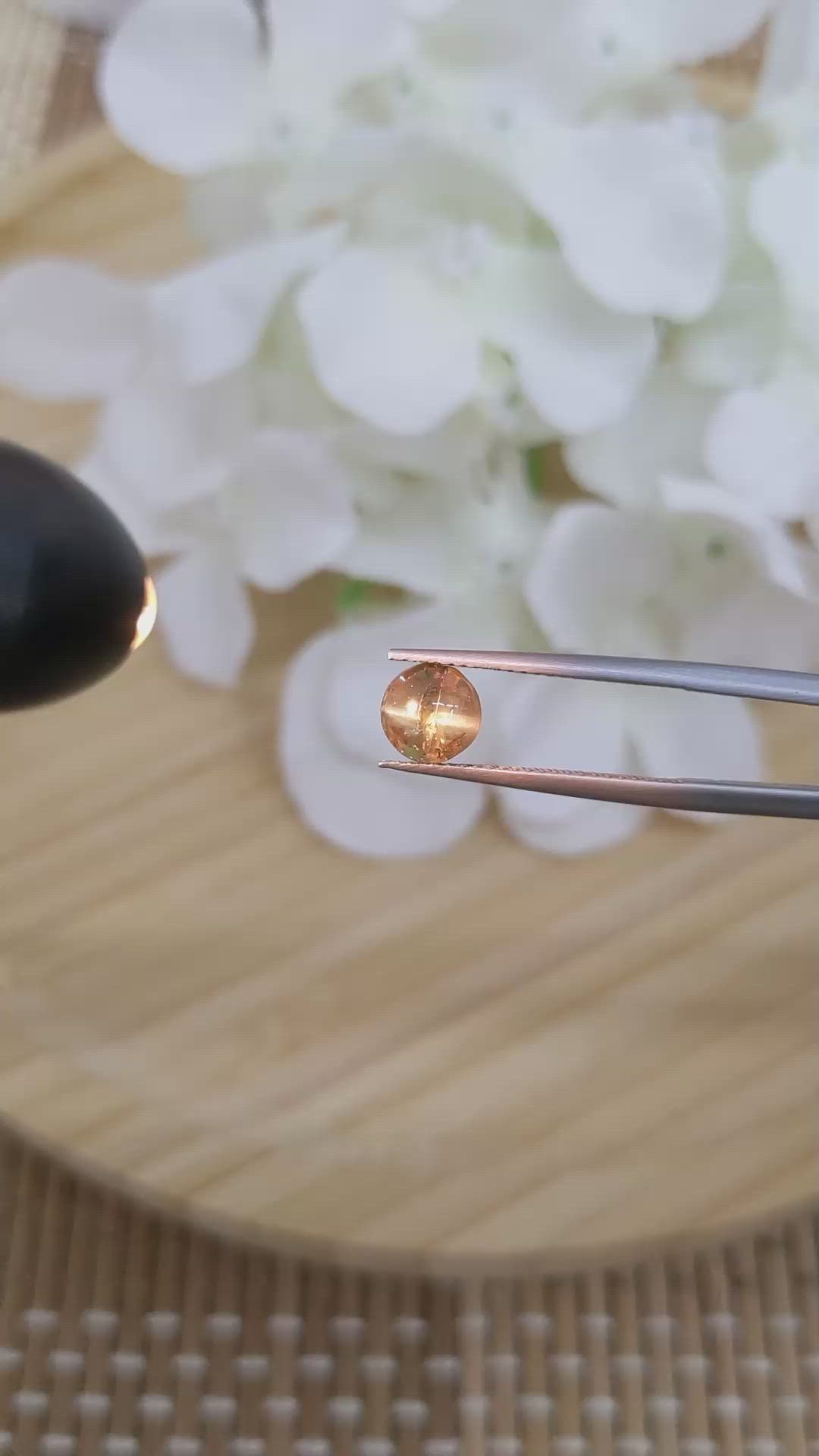 1.85 Ct. Cabochon Alexandrite from Ceylon (Sri Lanka) Size Video