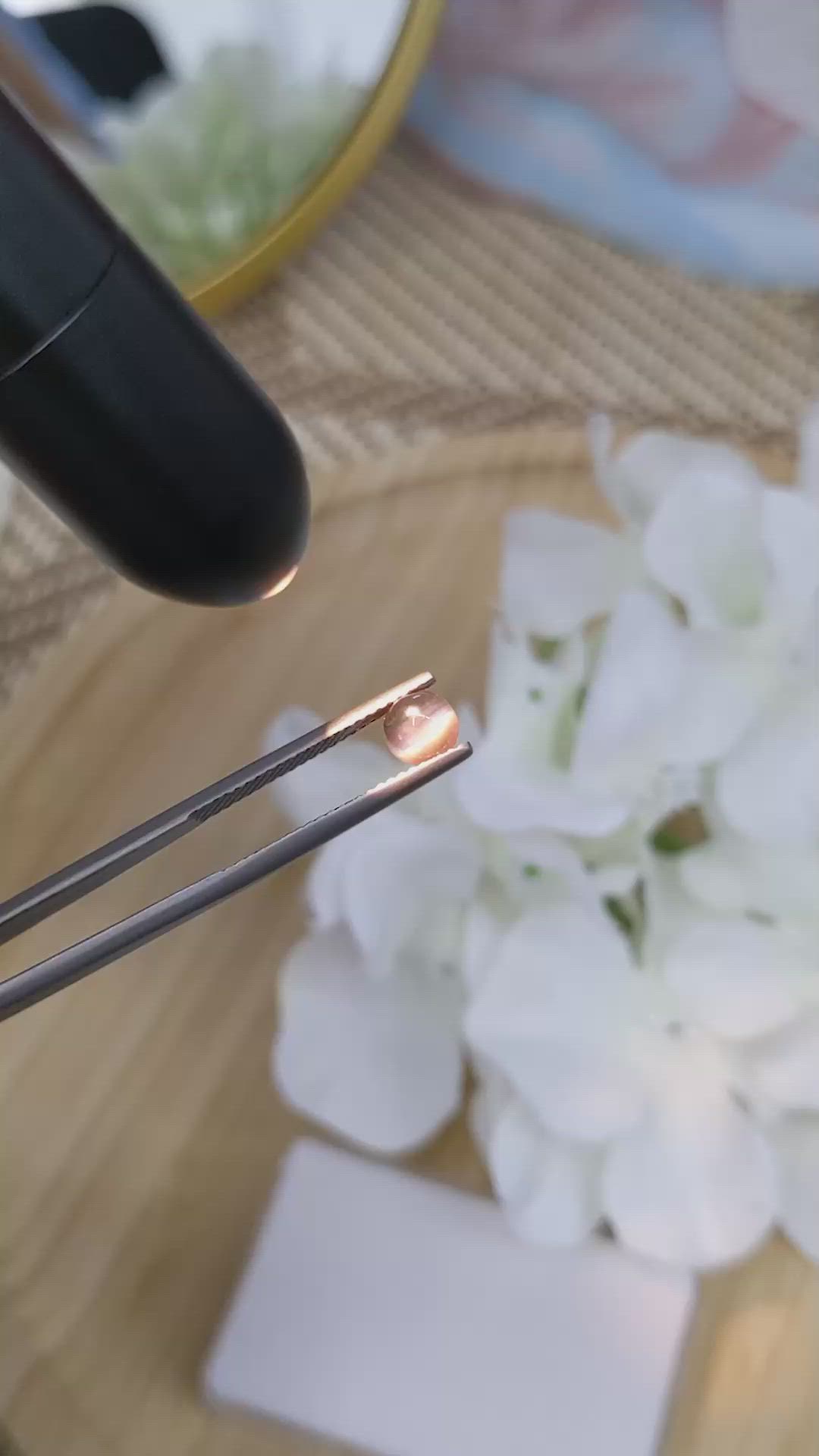 1.08 Ct. Cabochon Alexandrite from Ceylon (Sri Lanka) Size Video