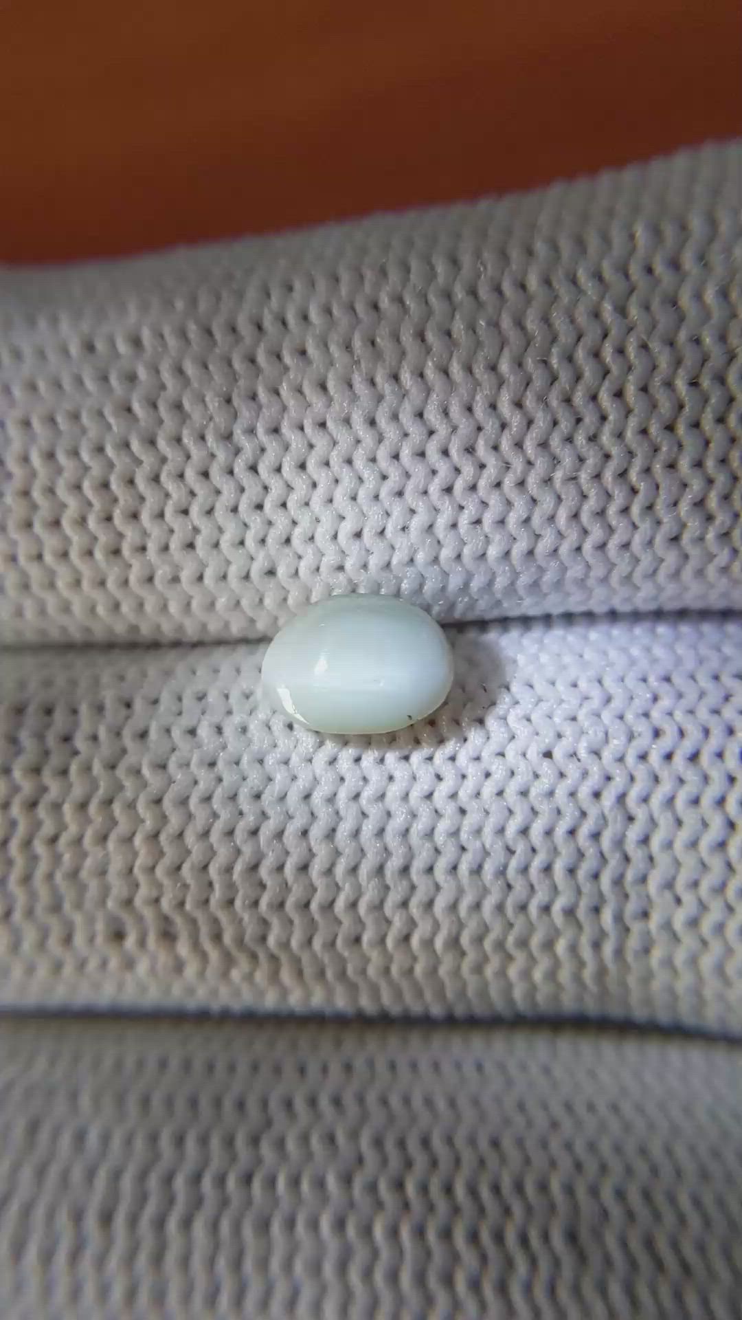 1.48 Ct. Green Cabochon Chrysoberyl from Ceylon (Sri Lanka) Size Video