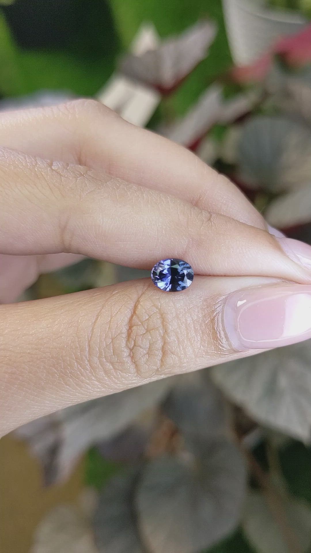 1.16 Ct. Violet Spinel from Ceylon (Sri Lanka) Size Video