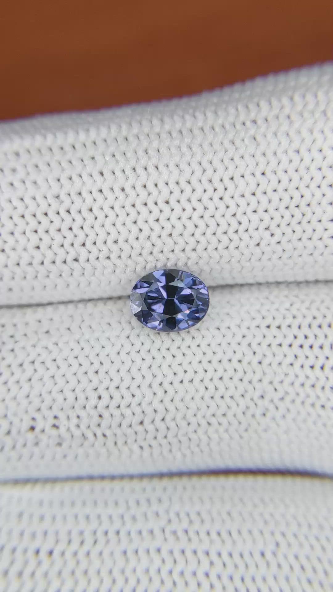 1.16 Ct. Violet Spinel from Ceylon (Sri Lanka) Size Video