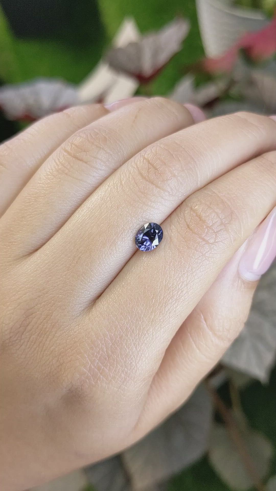 1.16 Ct. Violet Spinel from Ceylon (Sri Lanka) Size Video