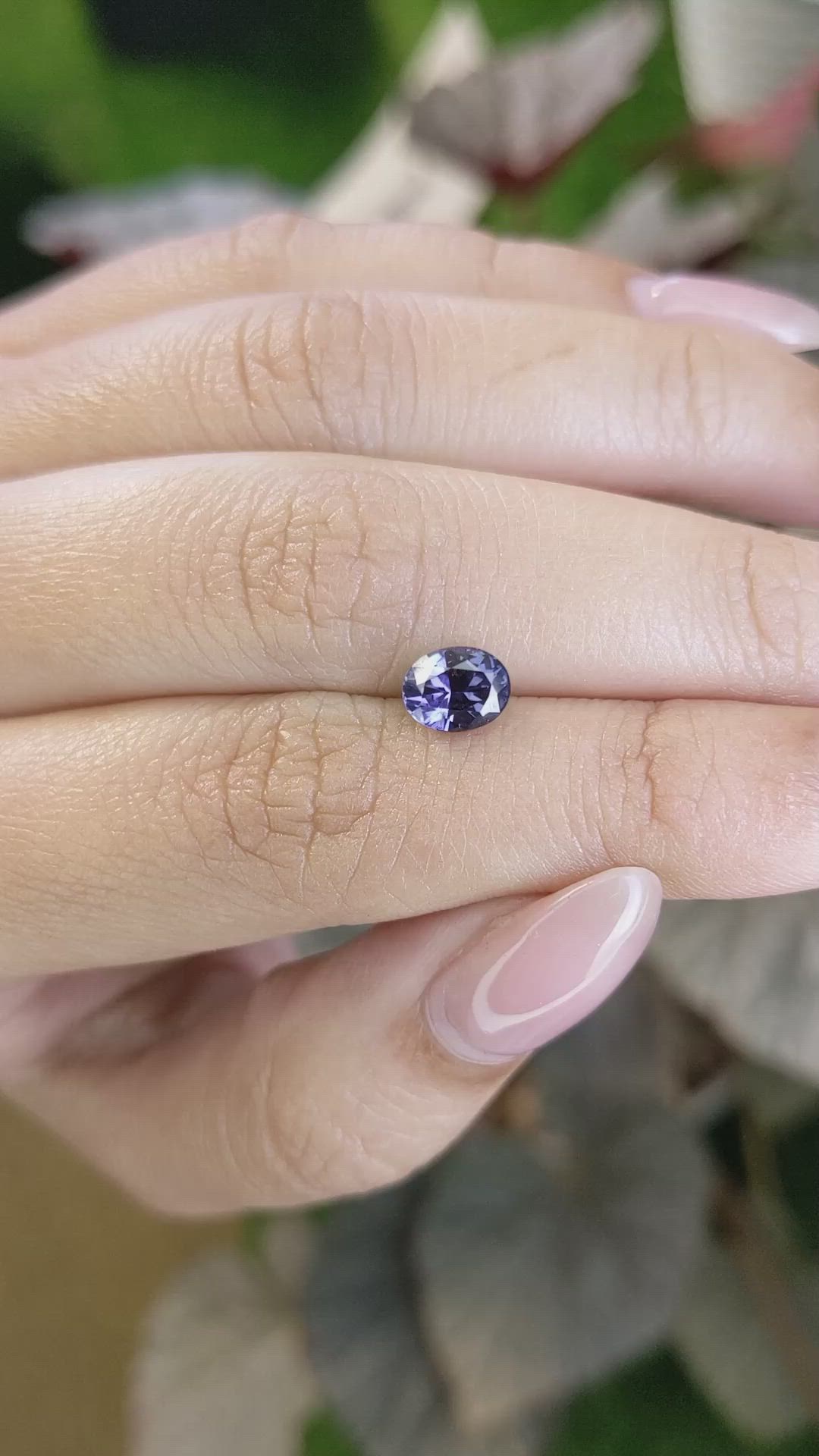 1.16 Ct. Violet Spinel from Ceylon (Sri Lanka) Size Video