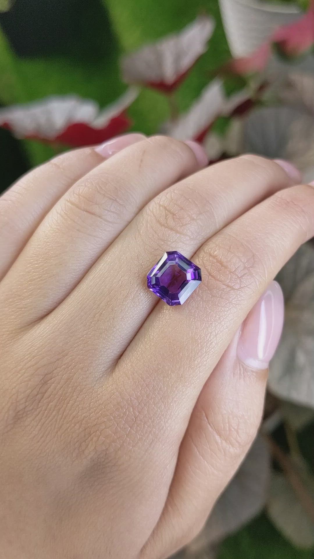 4.15 Ct. Purple Amethyst from Ceylon (Sri Lanka) Size Video