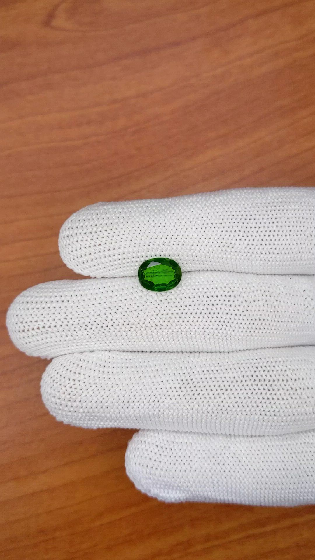 1.46 Ct. Chrome Diopside from Brazil Size Video