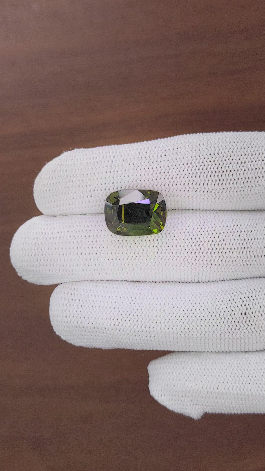 12.88 Ct. Brownish Green Tourmaline from Tanzania Size Video