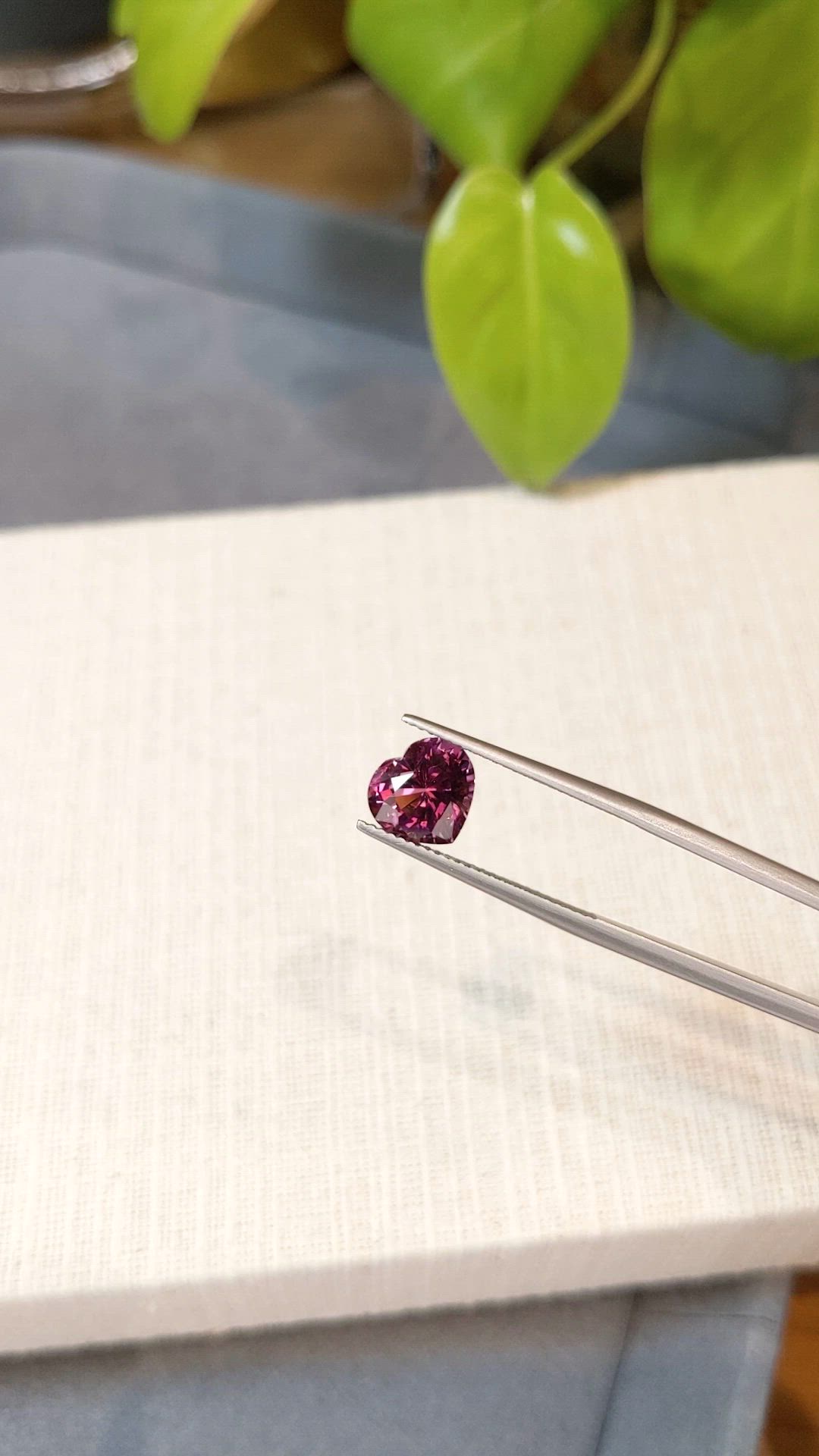 3.78 Ct. Purplish Pink Garnet from Madagascar Size Video