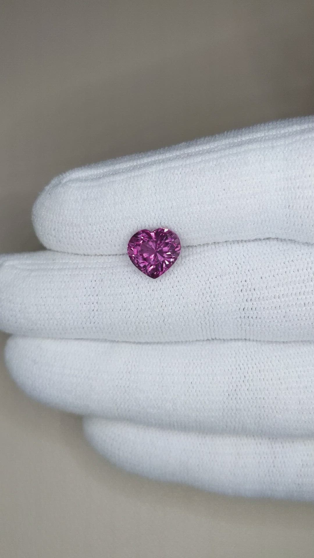 3.78 Ct. Purplish Pink Garnet from Madagascar Size Video