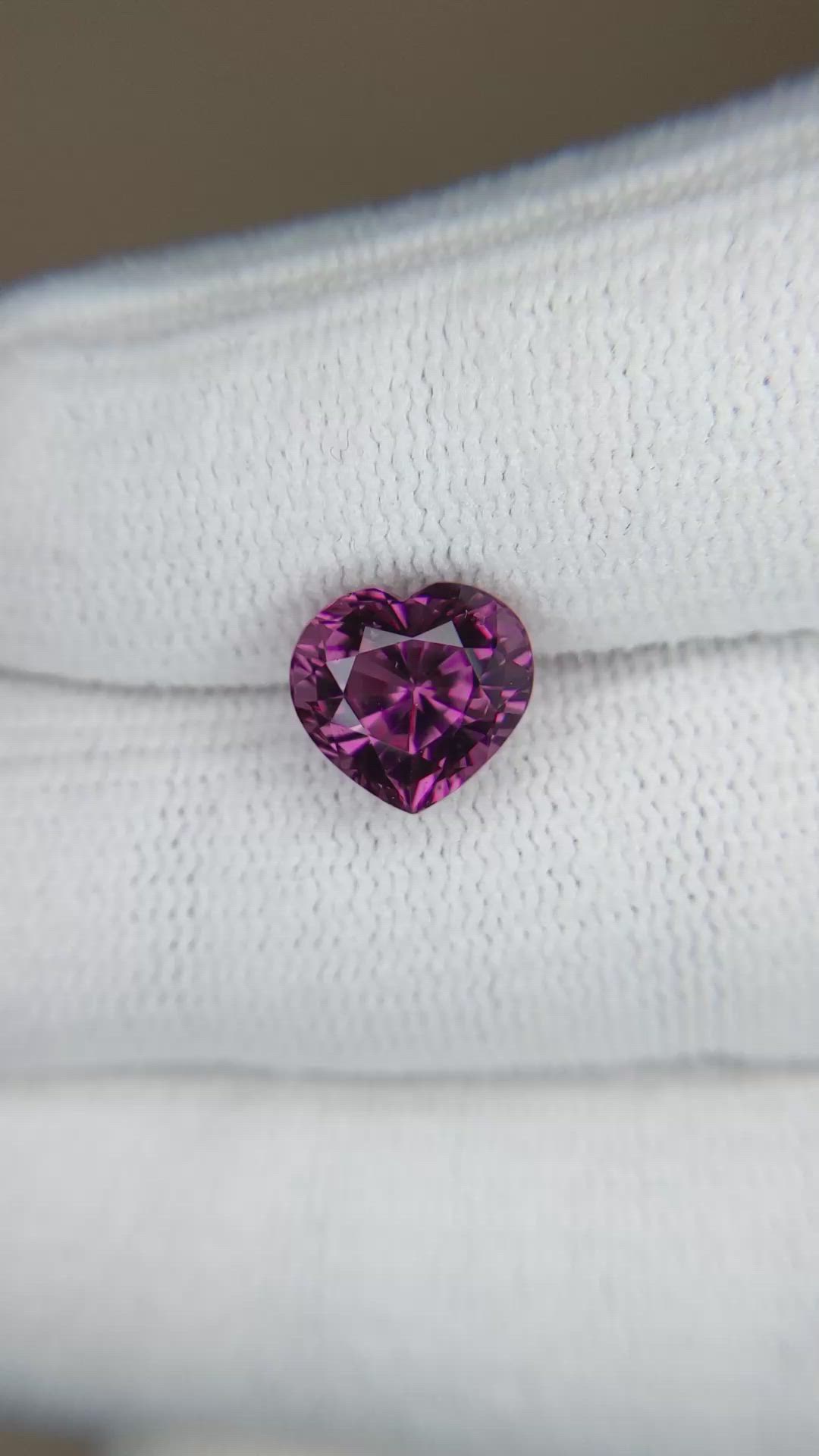 3.78 Ct. Purplish Pink Garnet from Madagascar Size Video