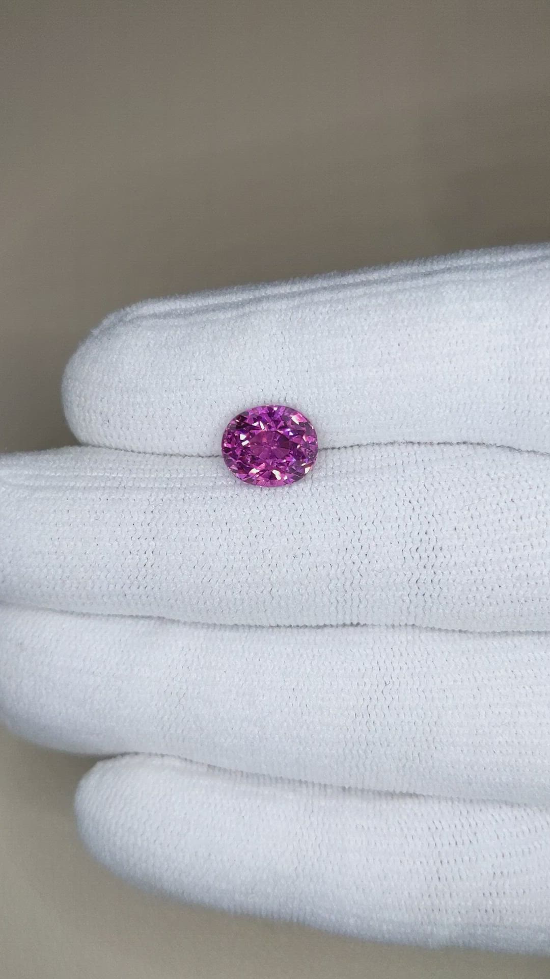 3.56 Ct. Purplish Pink Garnet from Madagascar Size Video