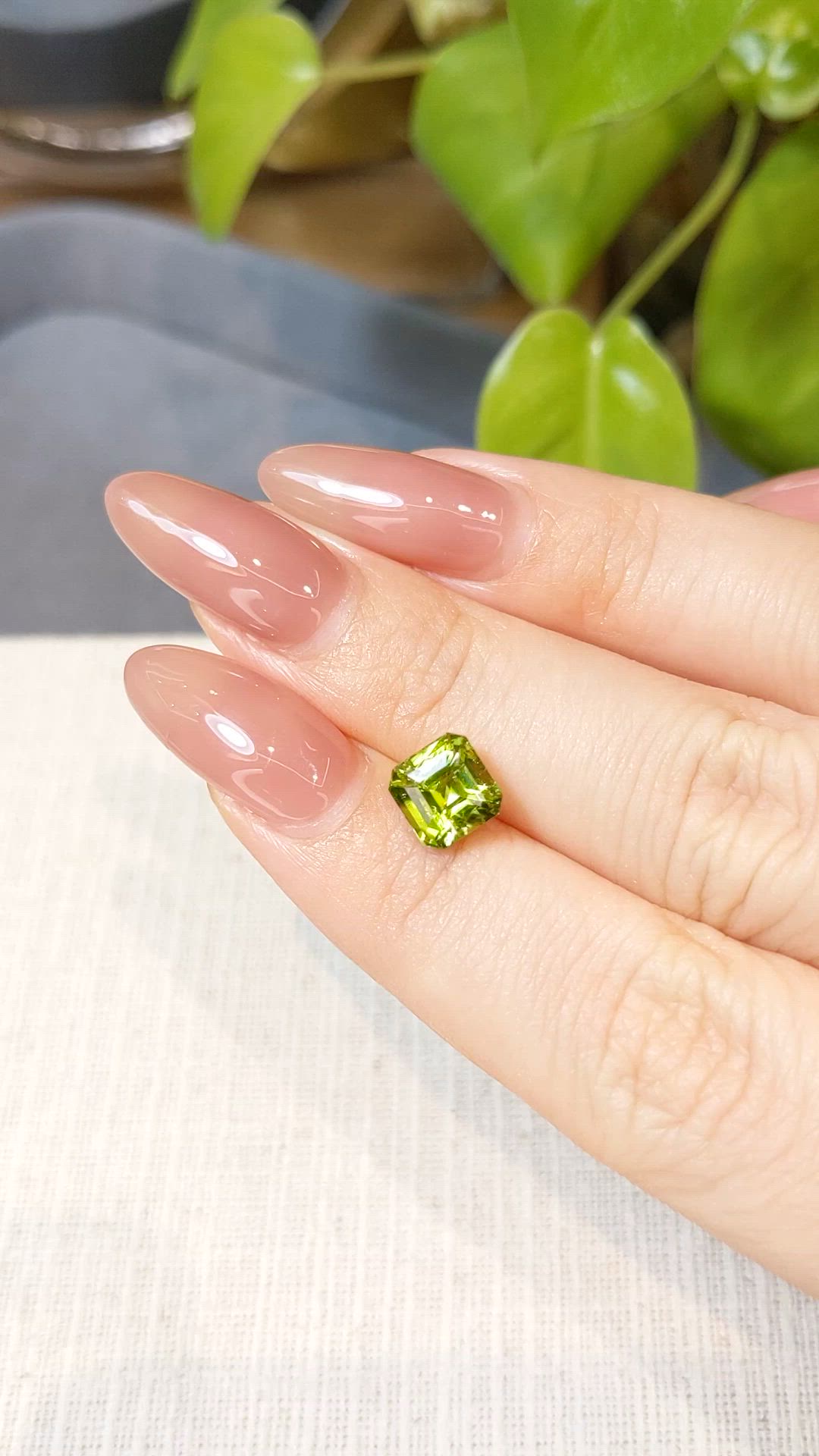2.32 Ct. Yellowish Green Sphene (Titanite) from Madagascar Size Video