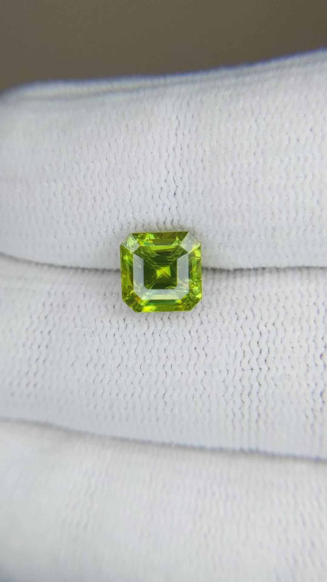 2.32 Ct. Yellowish Green Sphene (Titanite) from Madagascar Size Video