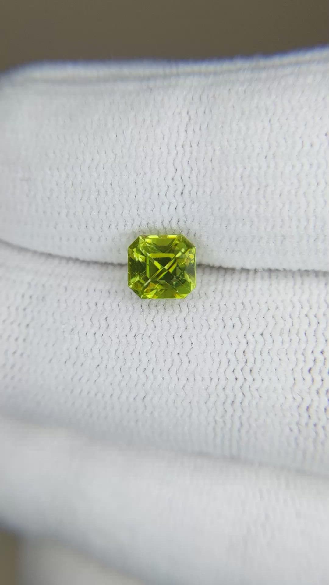 1.46 Ct. Yellowish Green Sphene (Titanite) from Madagascar Size Video