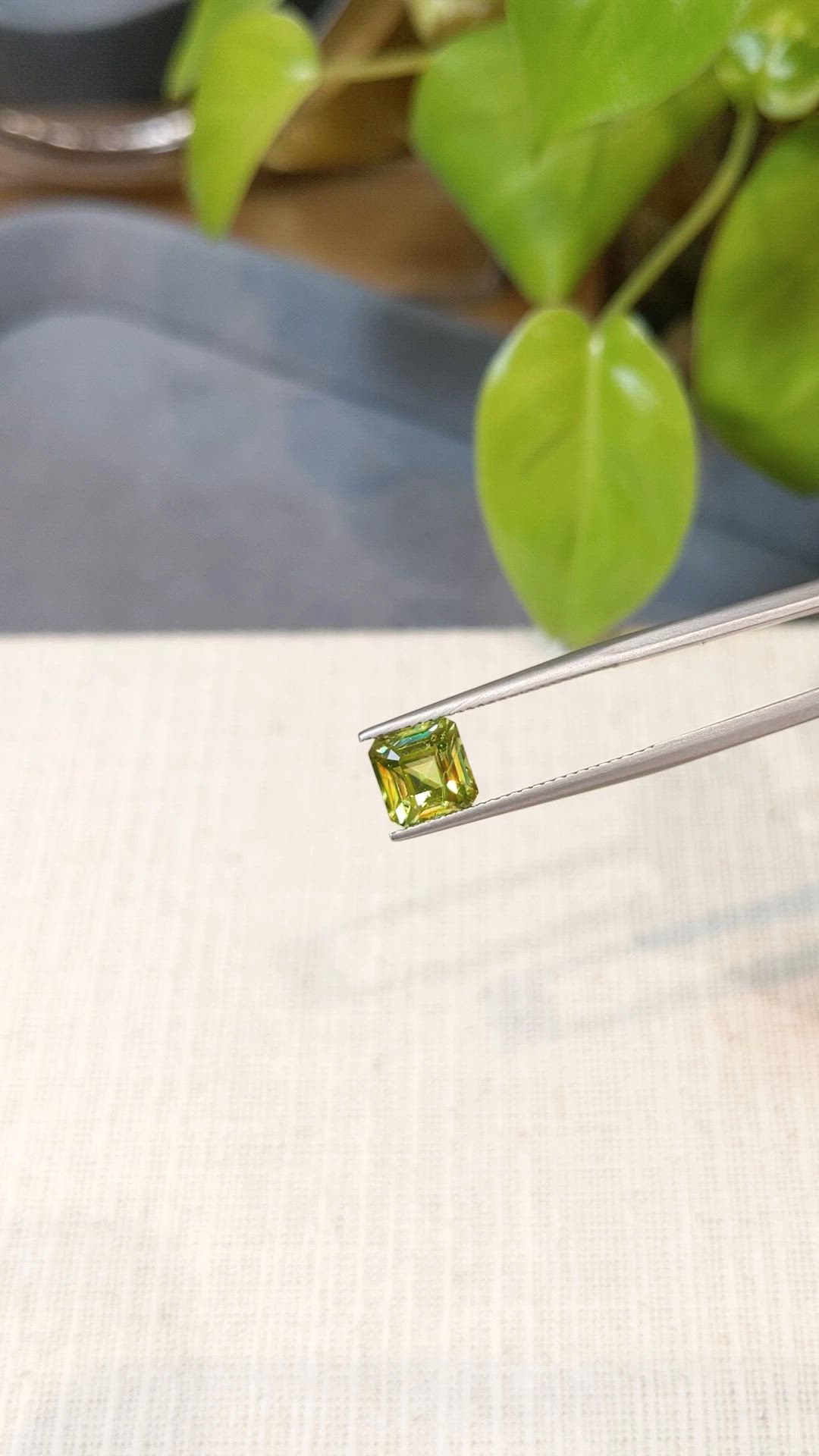2.47 Ct. Yellowish Green Sphene (Titanite) from Madagascar Size Video