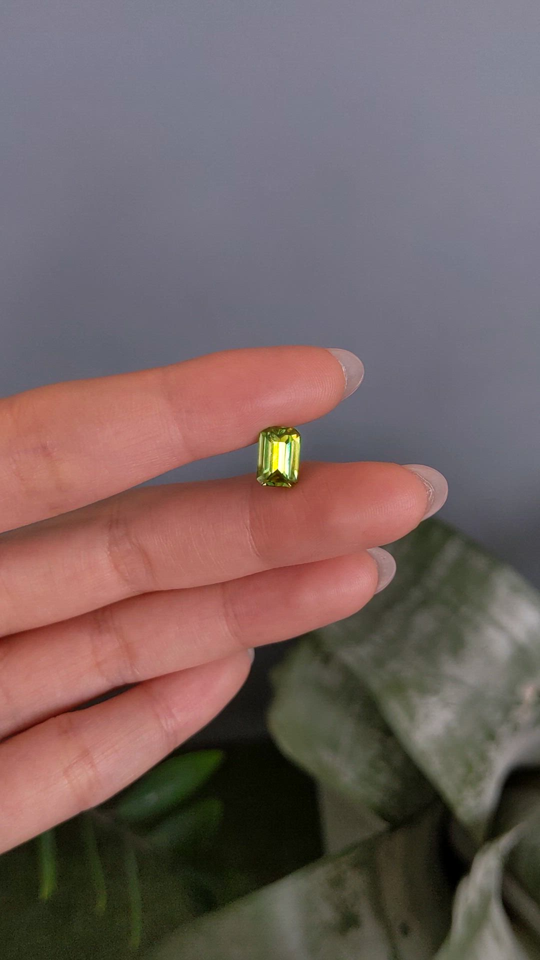 2.17 Ct. Yellowish Green Sphene (Titanite) from Madagascar Size Video