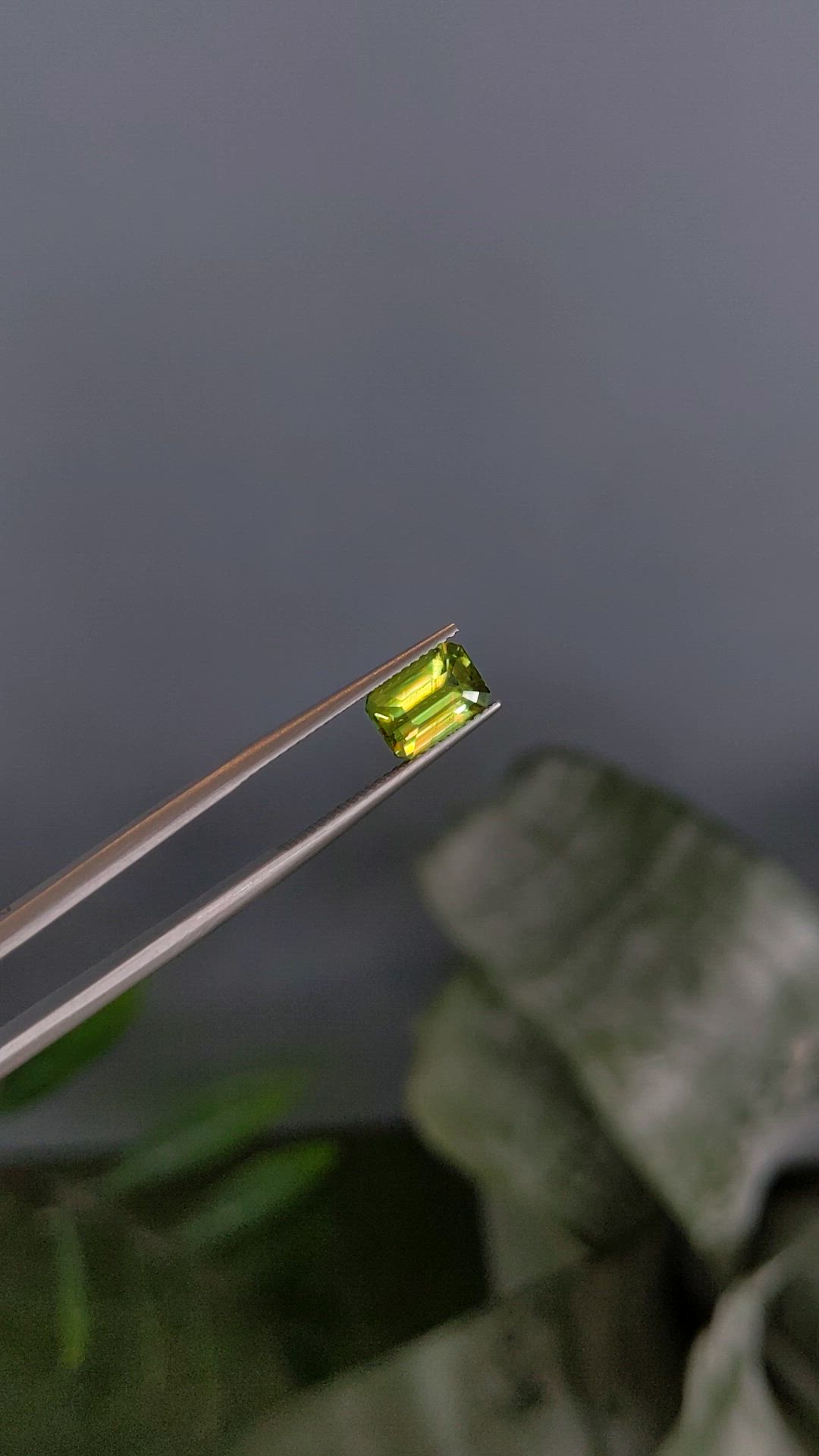 2.17 Ct. Yellowish Green Sphene (Titanite) from Madagascar Size Video