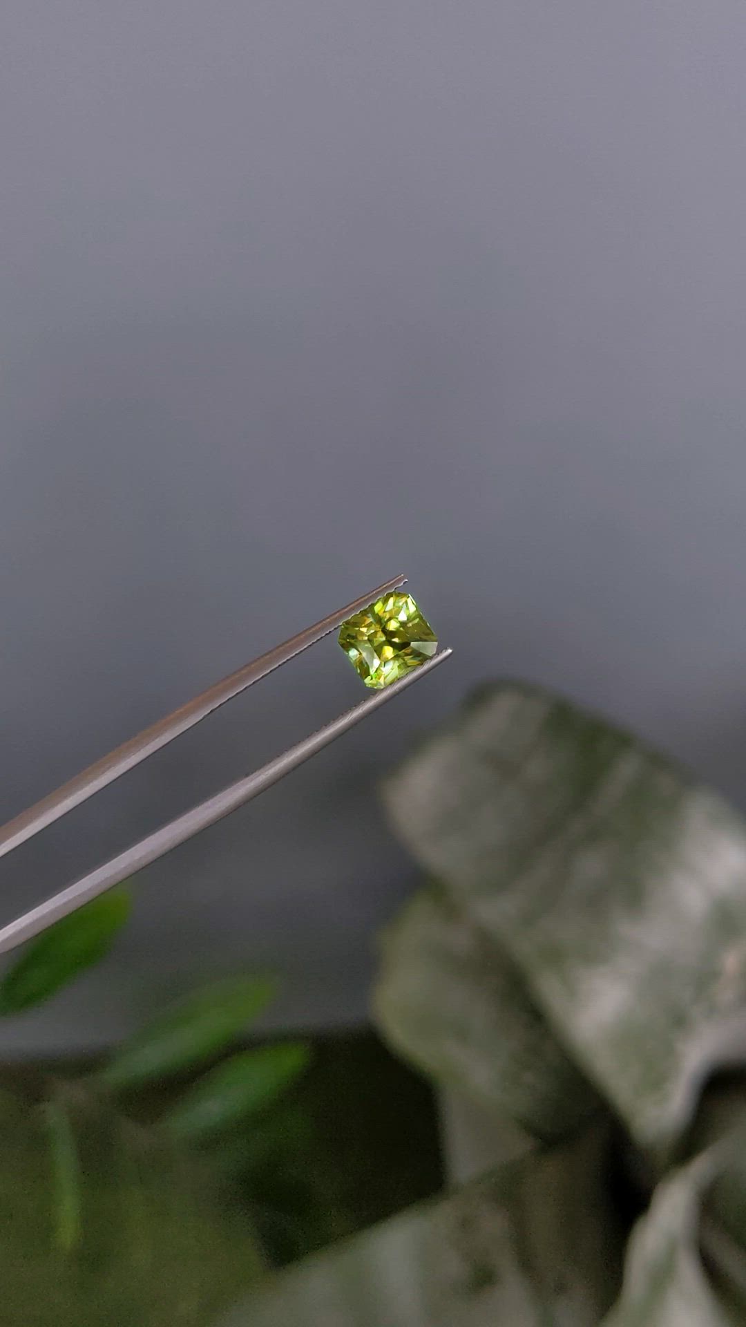 2.07 Ct. Yellowish Green Sphene (Titanite) from Madagascar Size Video