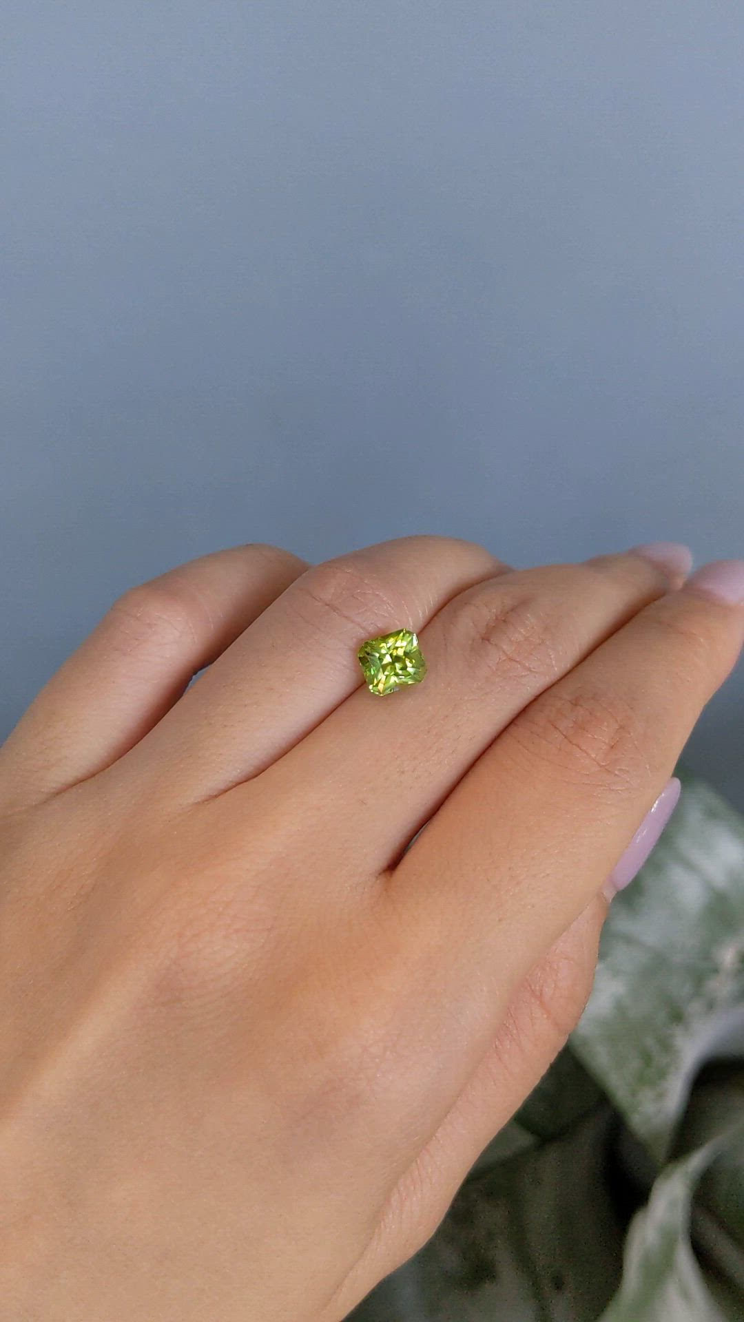 2.07 Ct. Yellowish Green Sphene (Titanite) from Madagascar Size Video