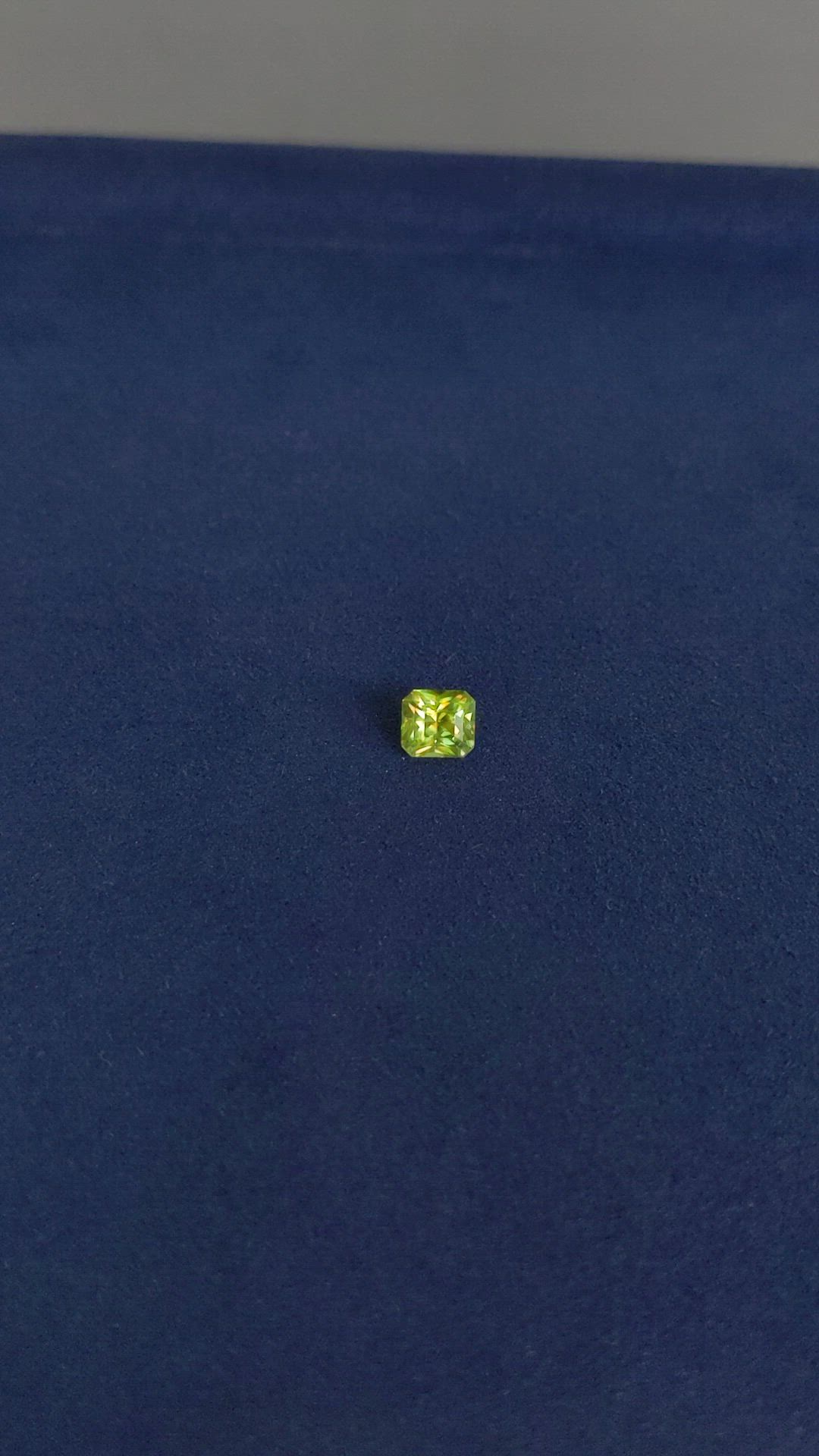 2.07 Ct. Yellowish Green Sphene (Titanite) from Madagascar Size Video