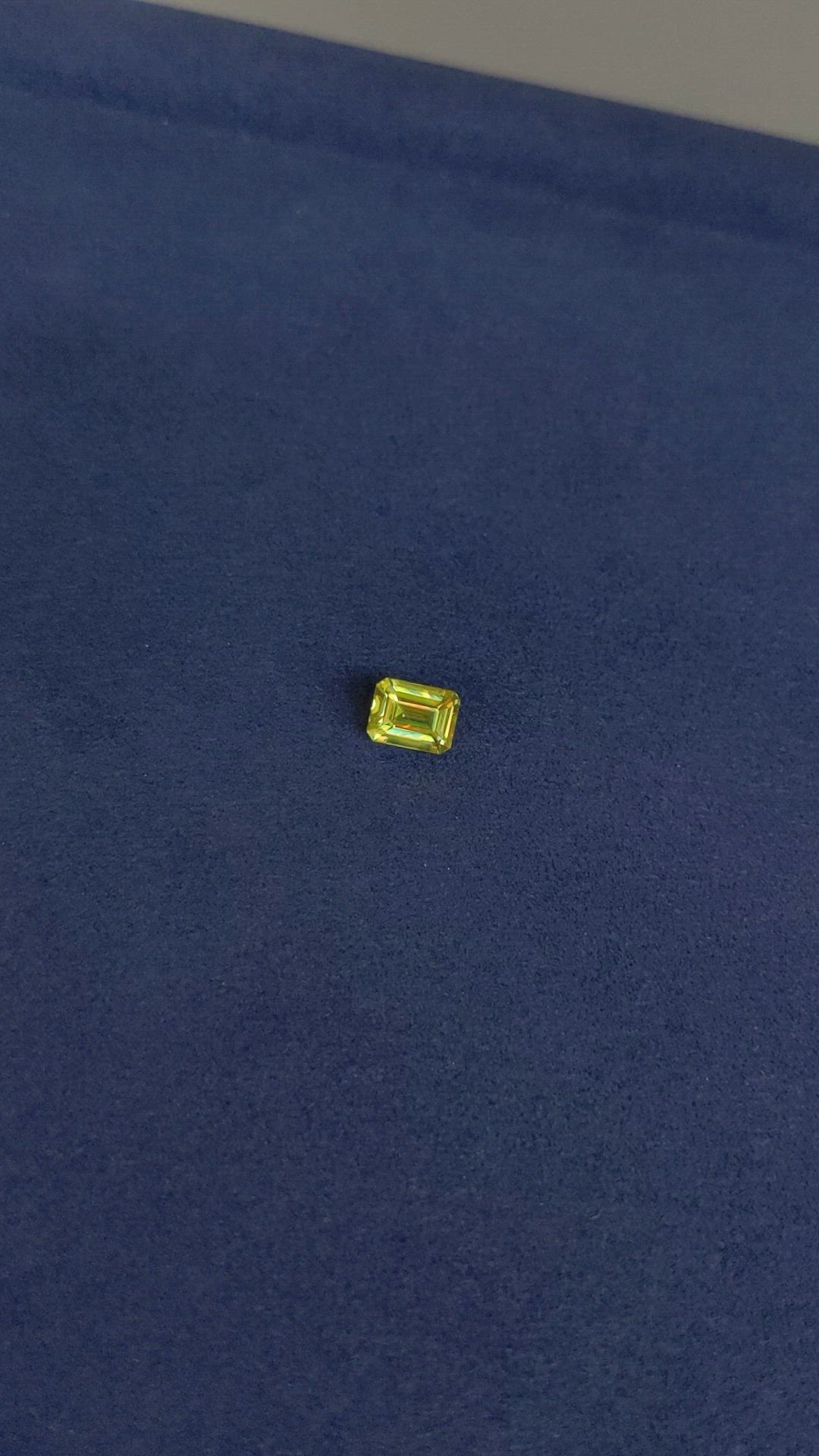 2.41 Ct. Yellowish Green Sphene (Titanite) from Madagascar Size Video