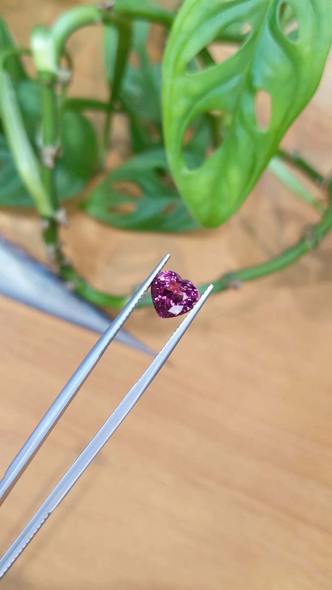 3.12 Ct. Pinkish Purple Garnet from Tanzania Size Video