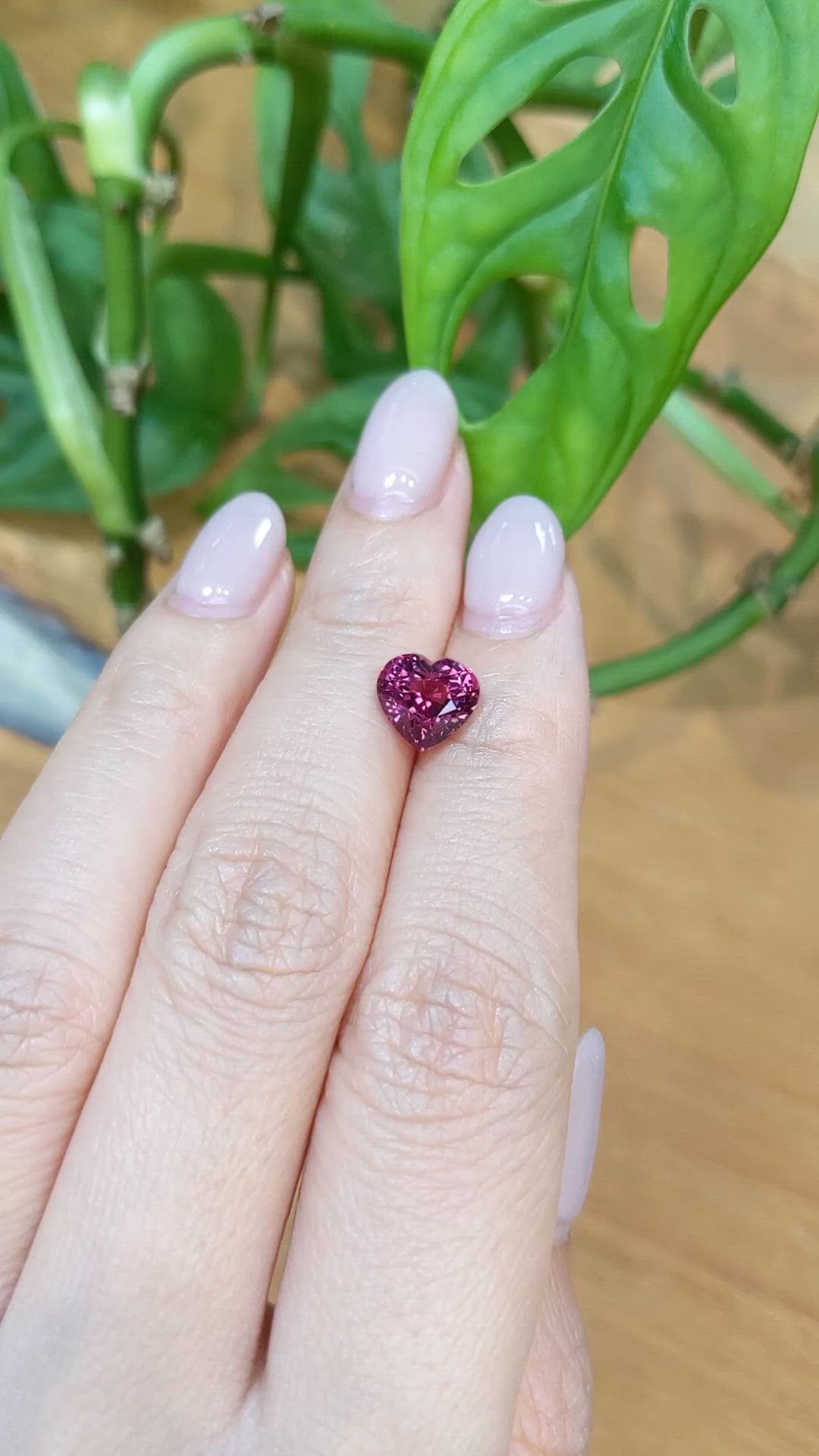 3.12 Ct. Pinkish Purple Garnet from Tanzania Size Video