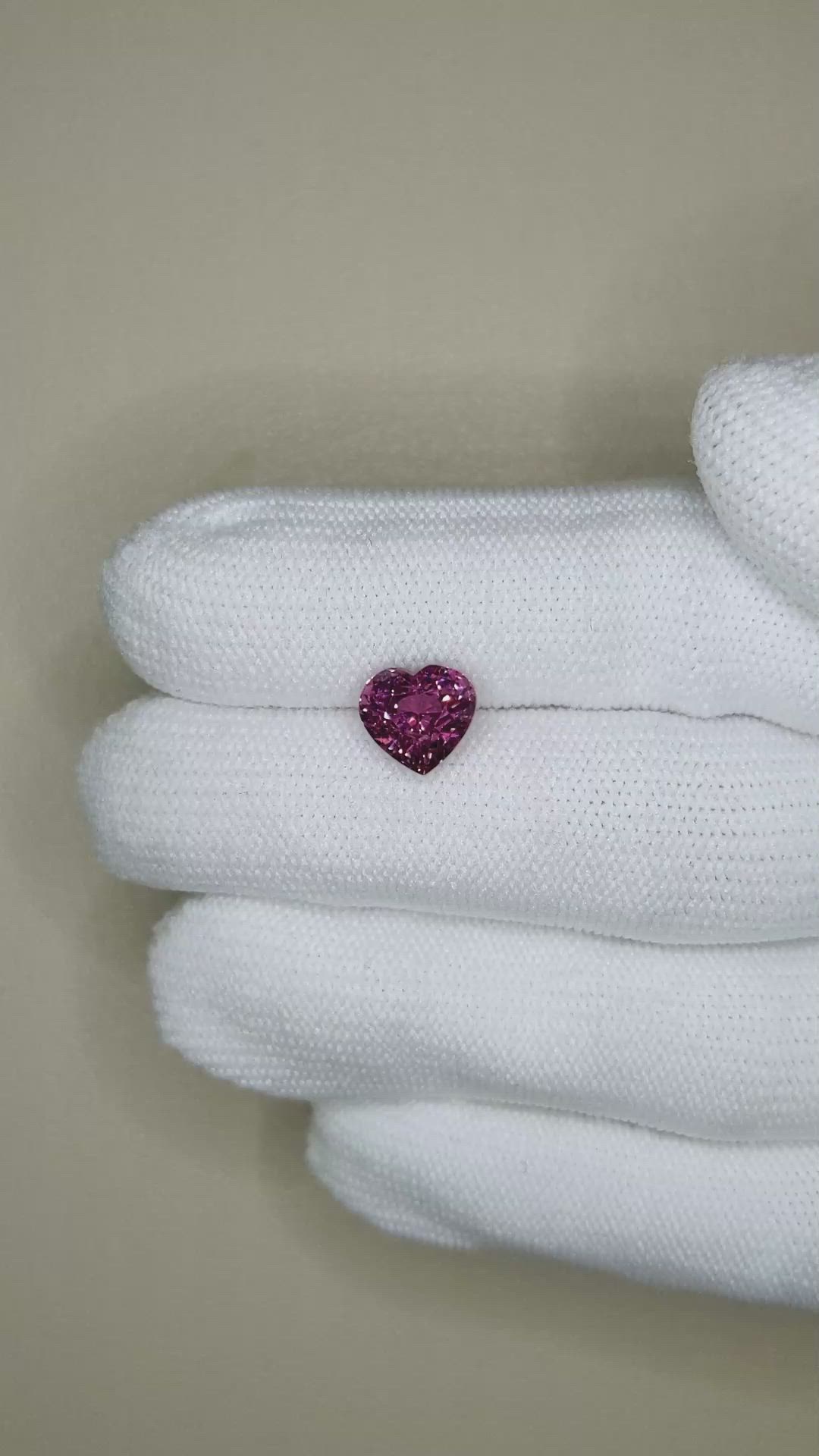 3.12 Ct. Pinkish Purple Garnet from Tanzania Size Video