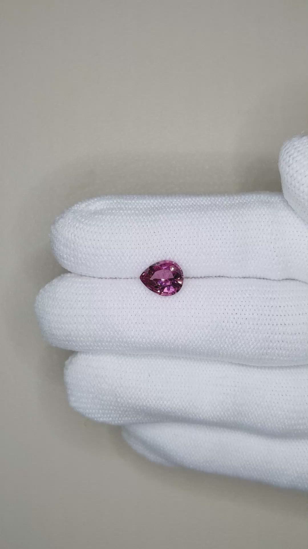 1.87 Ct. Purplish Pink Garnet from Tanzania Size Video