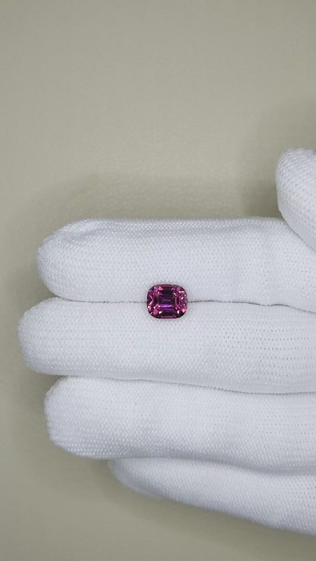 2.64 Ct. Pinkish Purple Garnet from Tanzania Size Video