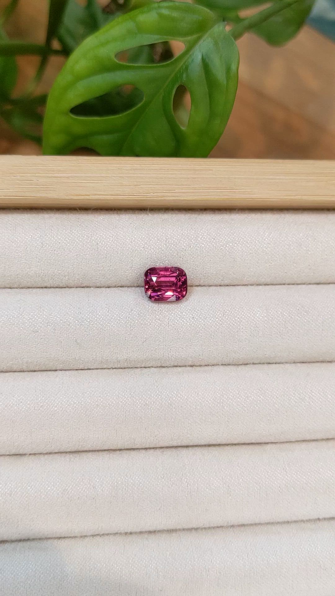 2.90 Ct. Pinkish Purple Garnet from Tanzania Size Video