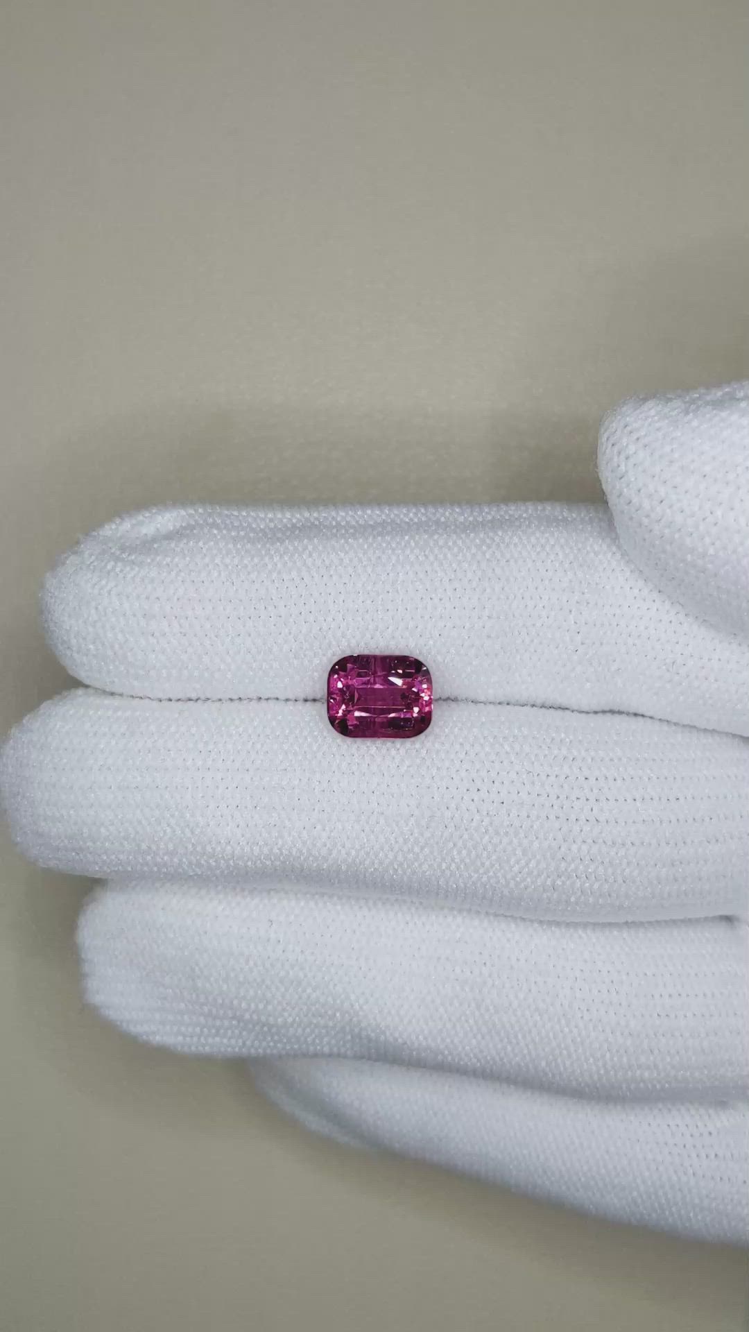 2.90 Ct. Pinkish Purple Garnet from Tanzania Size Video