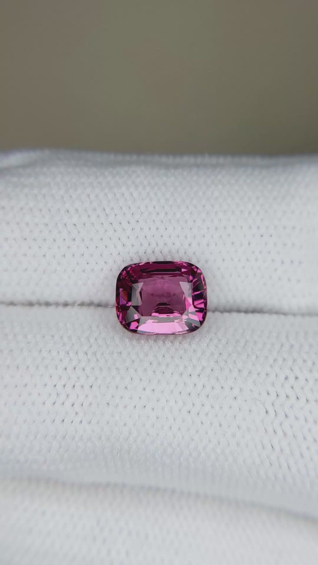 2.37 Ct. Pinkish Purple Garnet from Tanzania Size Video