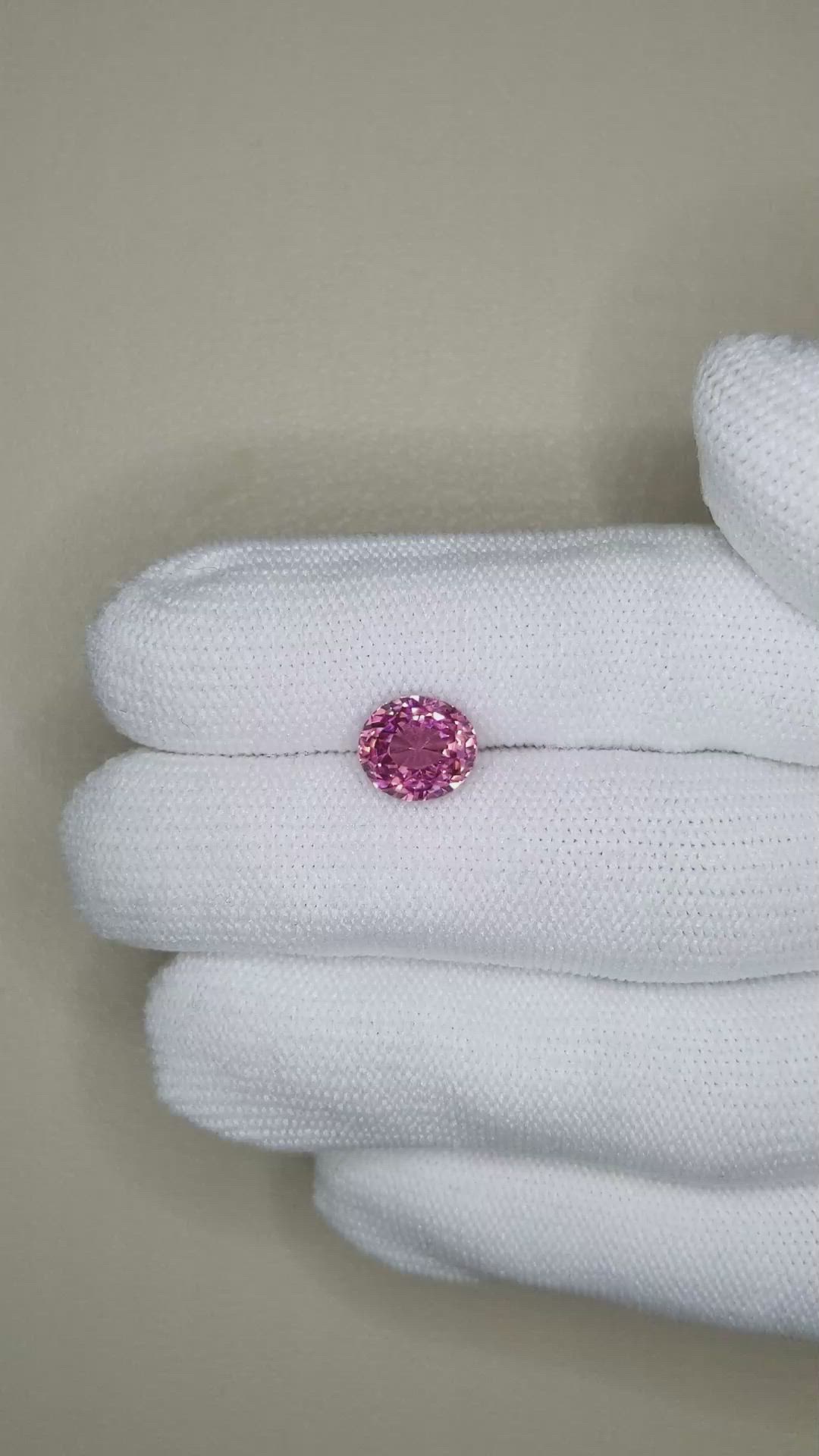3.17 Ct. Pinkish Purple Garnet from Tanzania Size Video