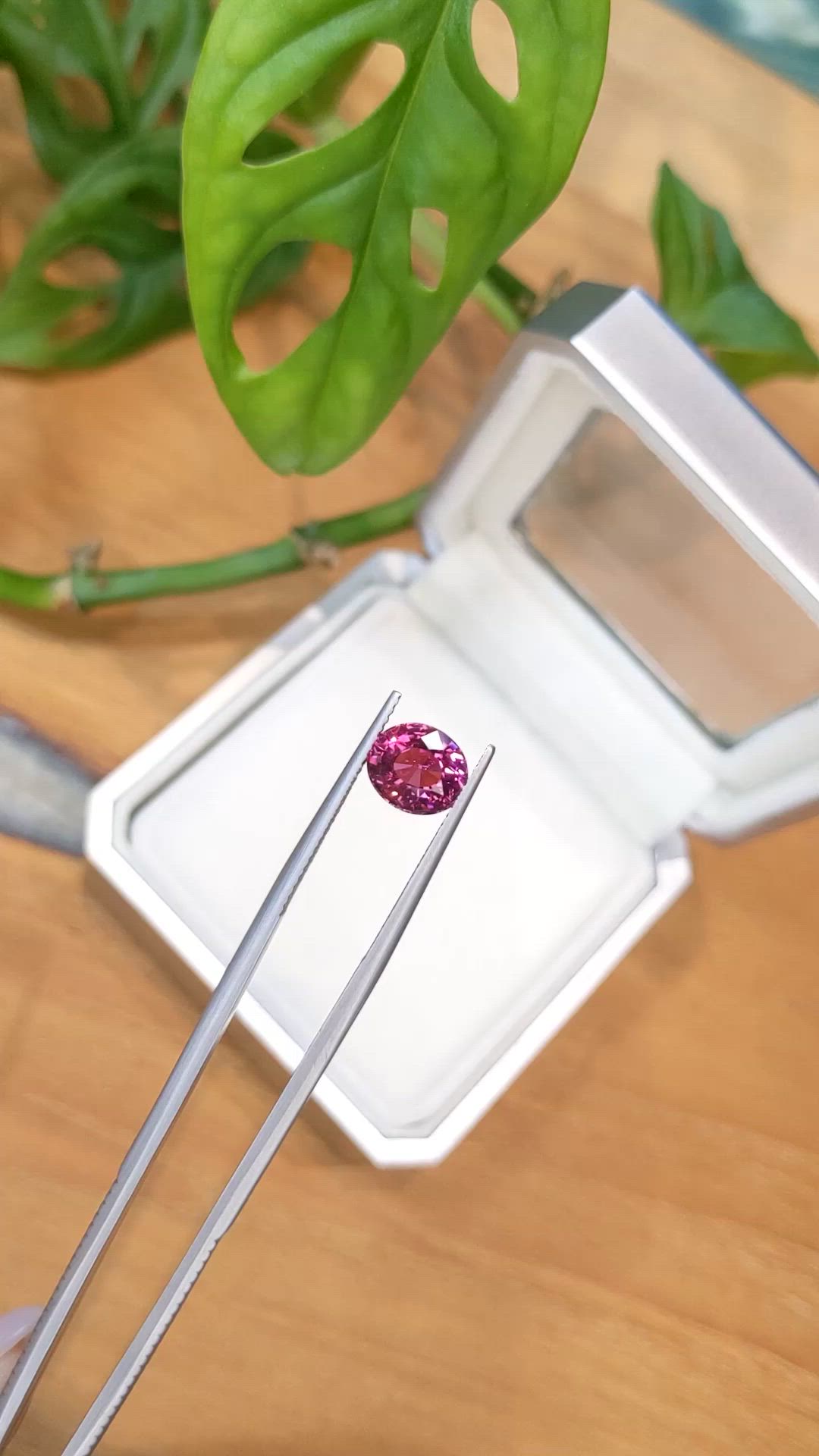 2.66 Ct. Pinkish Purple Garnet from Tanzania Size Video