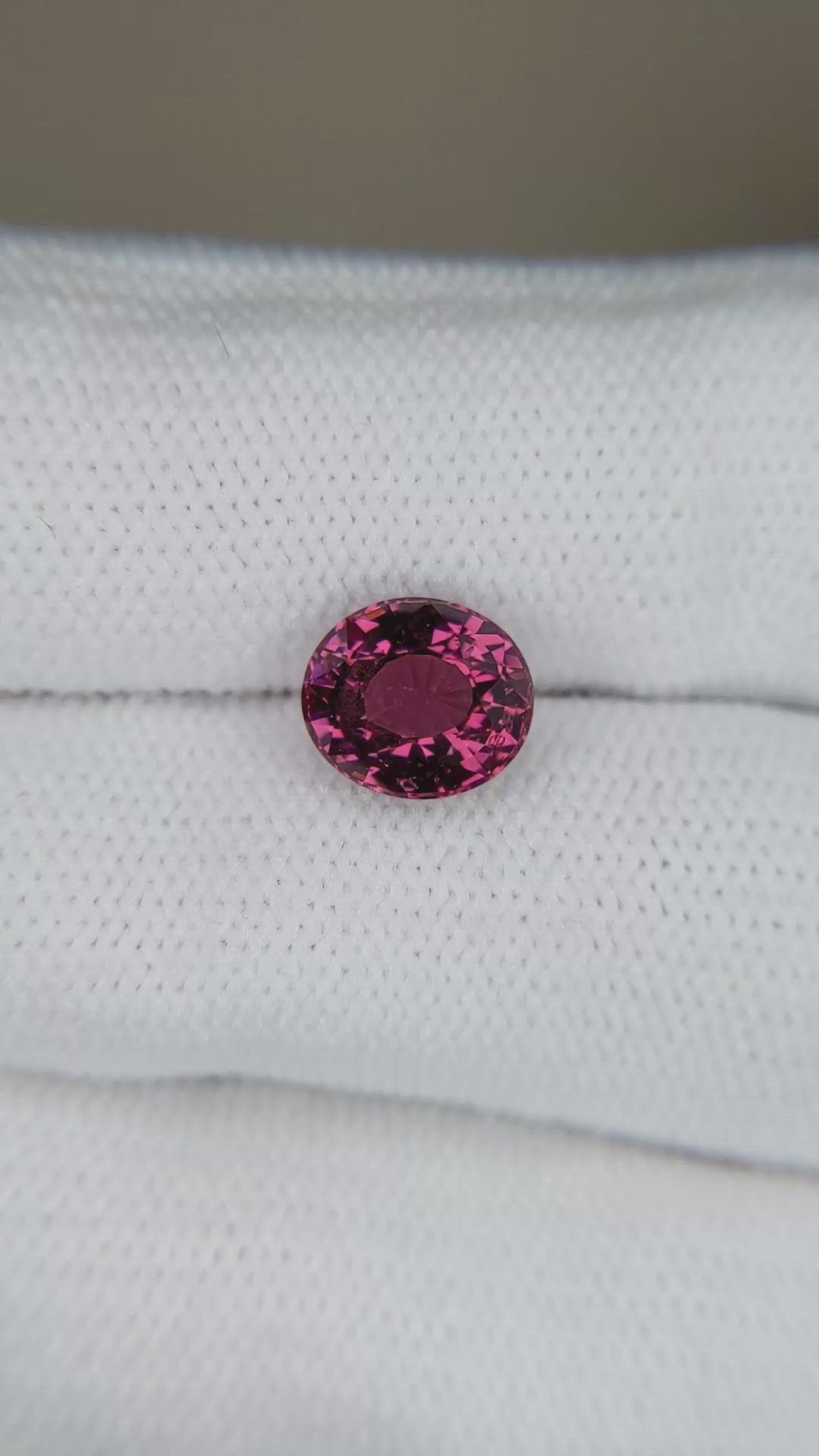 2.66 Ct. Pinkish Purple Garnet from Tanzania Size Video