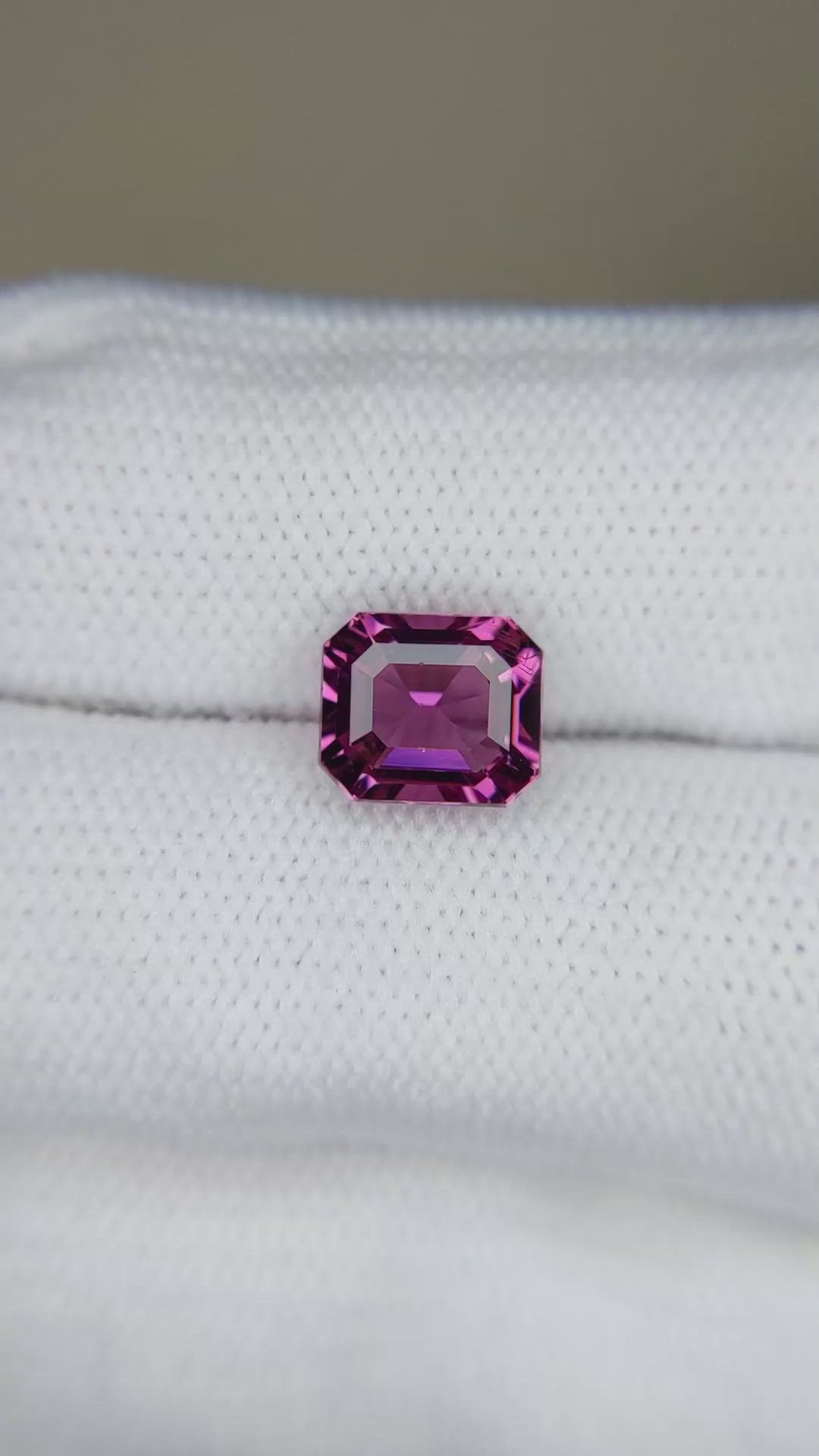 2.83 Ct. Pinkish Purple Garnet from Tanzania Size Video