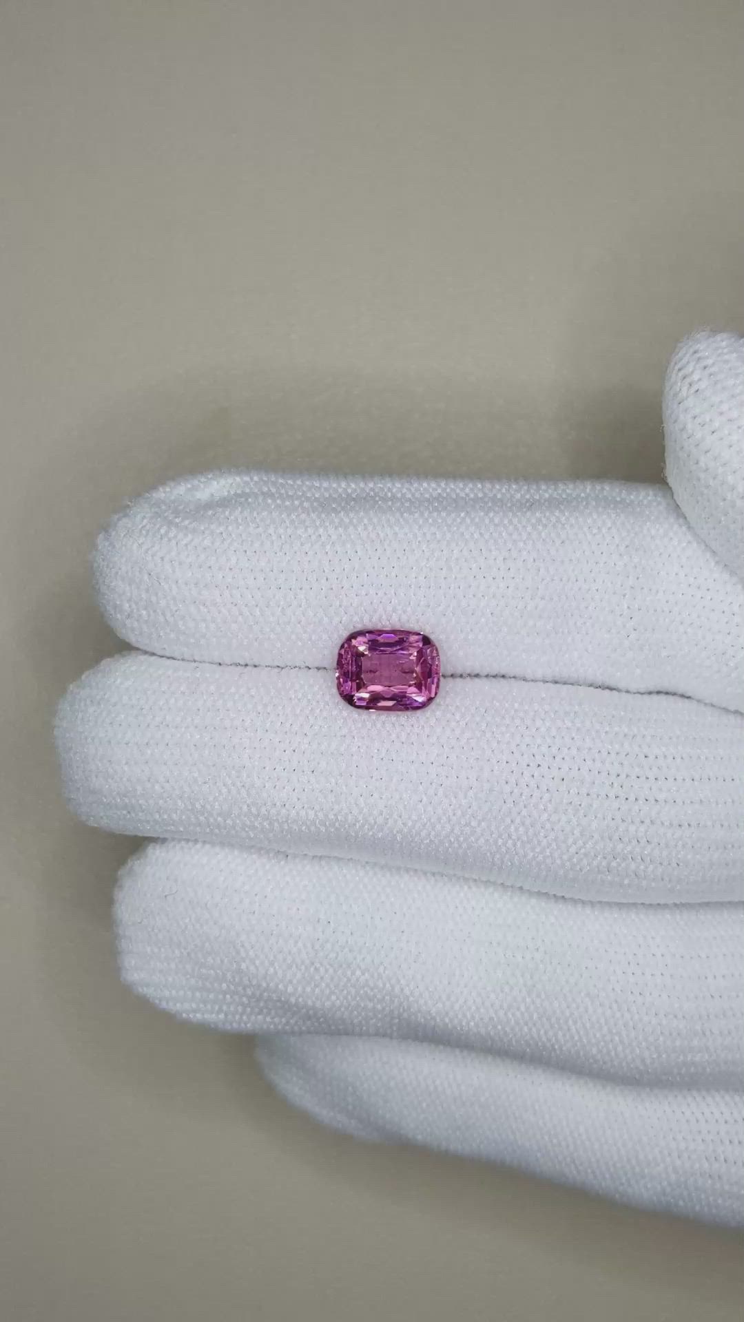 2.37 Ct. Pinkish Purple Garnet from Tanzania Size Video